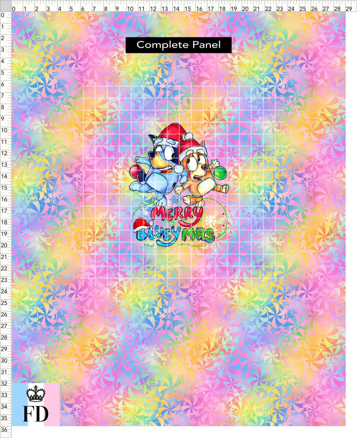 PREORDER - Christmas Wackadoo! - Panel - Blueymas - Candy Colorful - CHILD or ADULT