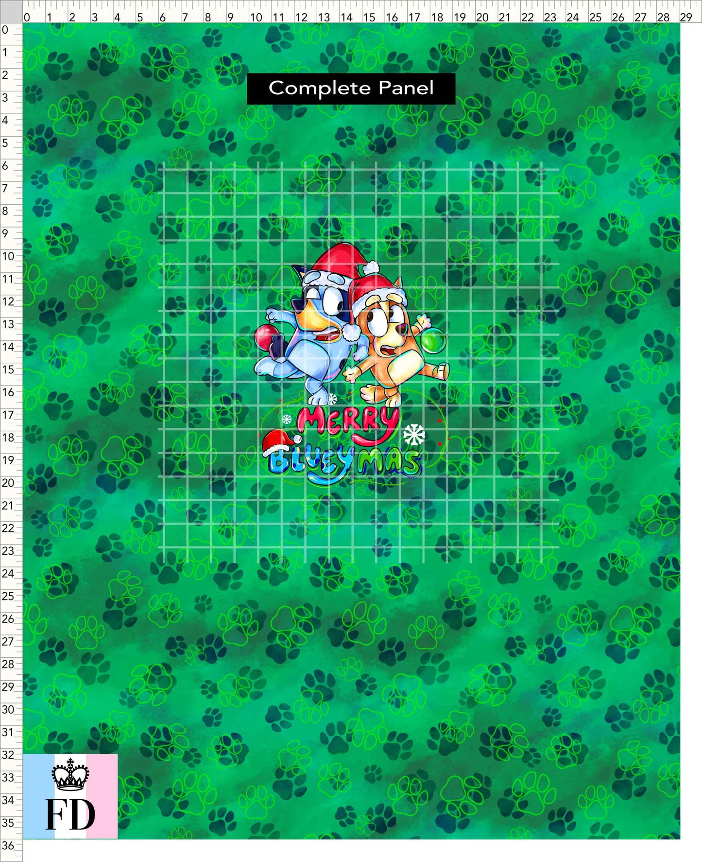 PREORDER - Christmas Wackadoo! - Panel - Blueymas - Paws Green - CHILD or ADULT