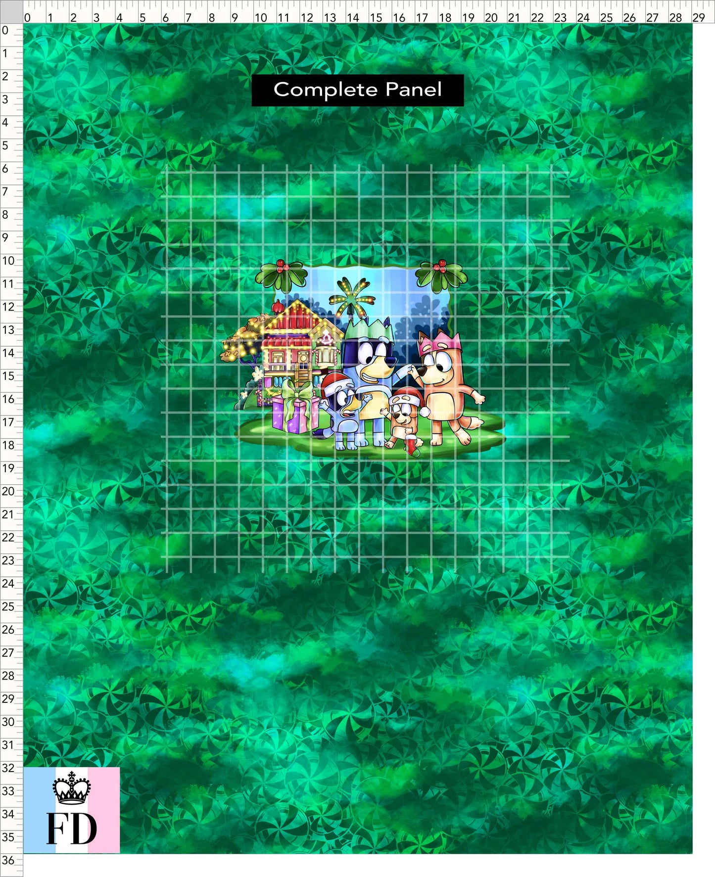 PREORDER - Christmas Wackadoo! - Panel - Family - Candy Green - CHILD or ADULT