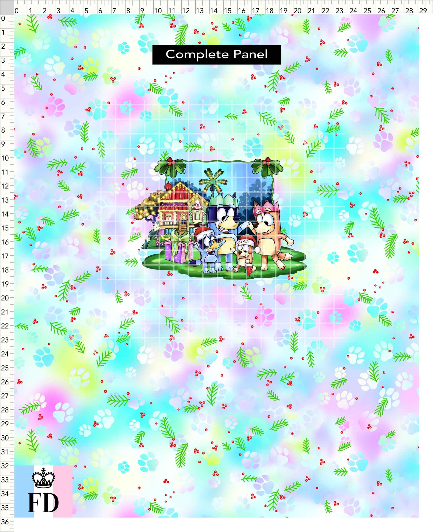 PREORDER - Christmas Wackadoo! - Panel - Family - Mistletoe Pastel - CHILD or ADULT