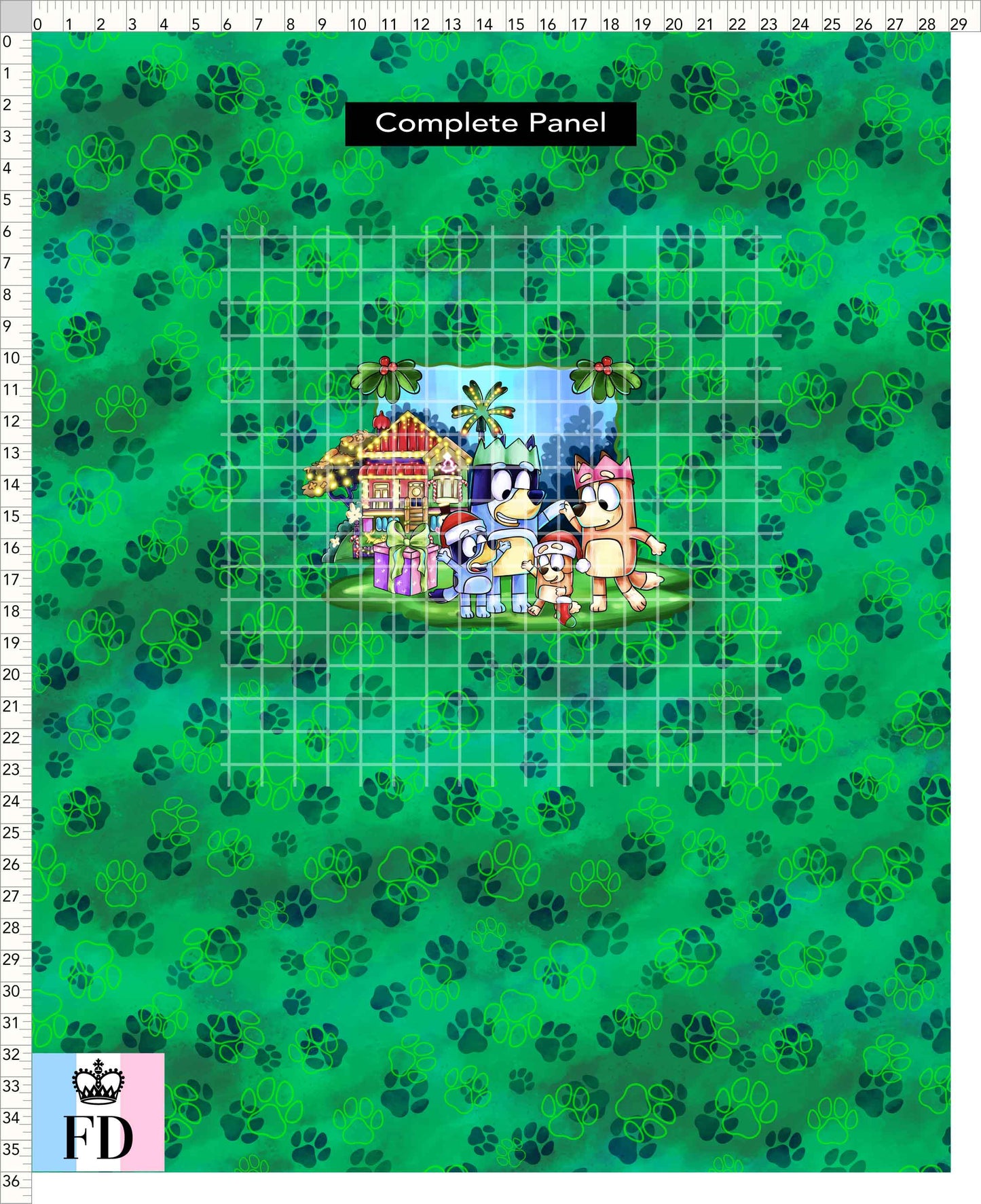 PREORDER - Christmas Wackadoo! - Panel - Family - Paws Green - CHILD or ADULT