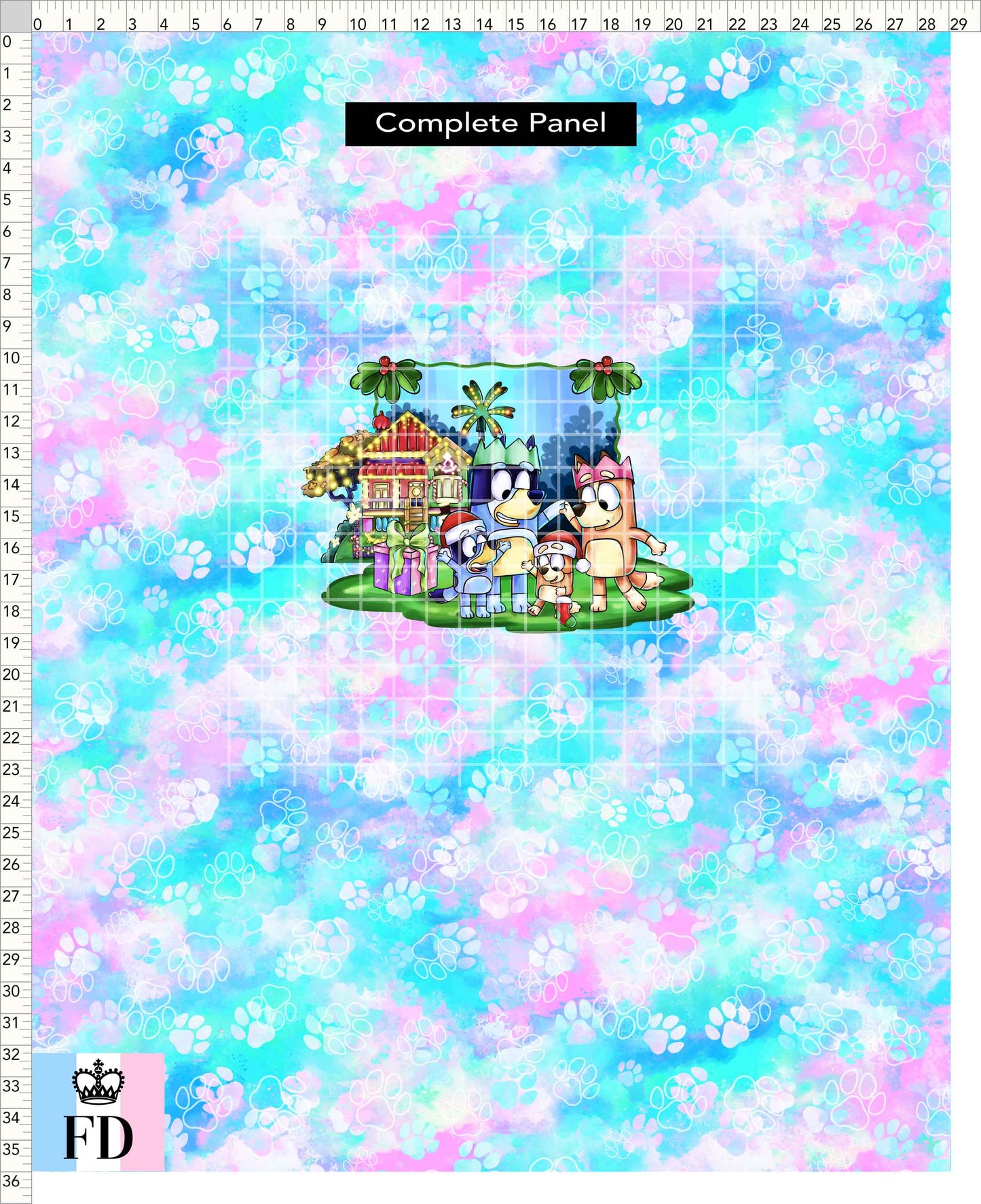 PREORDER - Christmas Wackadoo! - Panel - Family - Paws Pastel - CHILD or ADULT