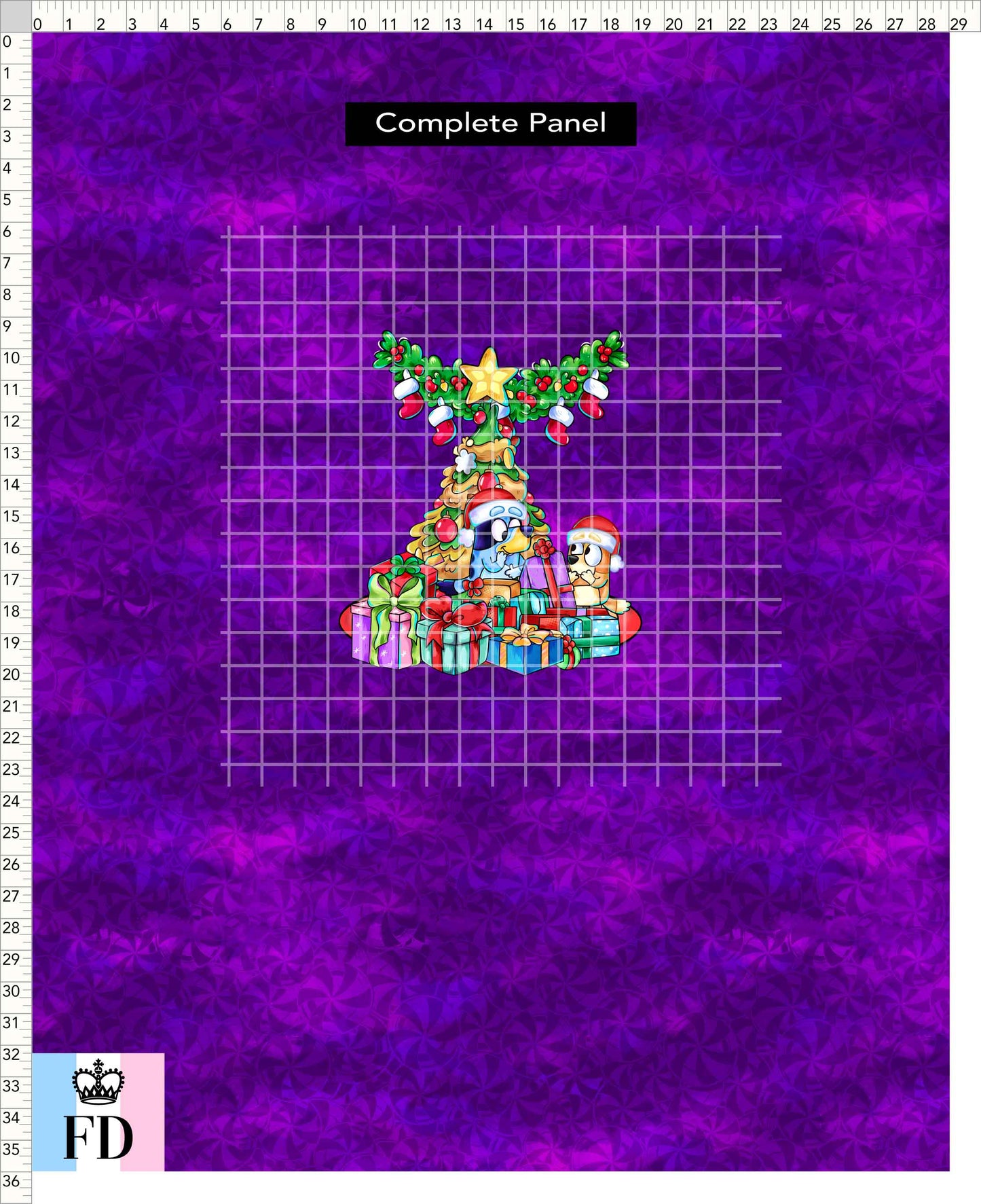 PREORDER - Christmas Wackadoo! - Panel - Gifts - Candy Purple - CHILD or ADULT