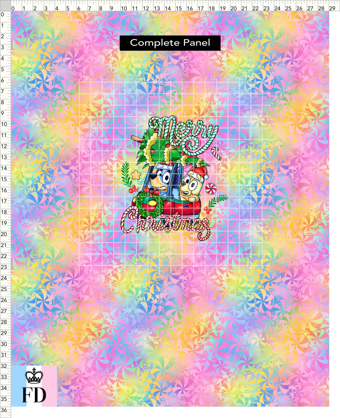 PREORDER - Christmas Wackadoo! - Panel - Merry Car - Candy Colorful - CHILD or ADULT