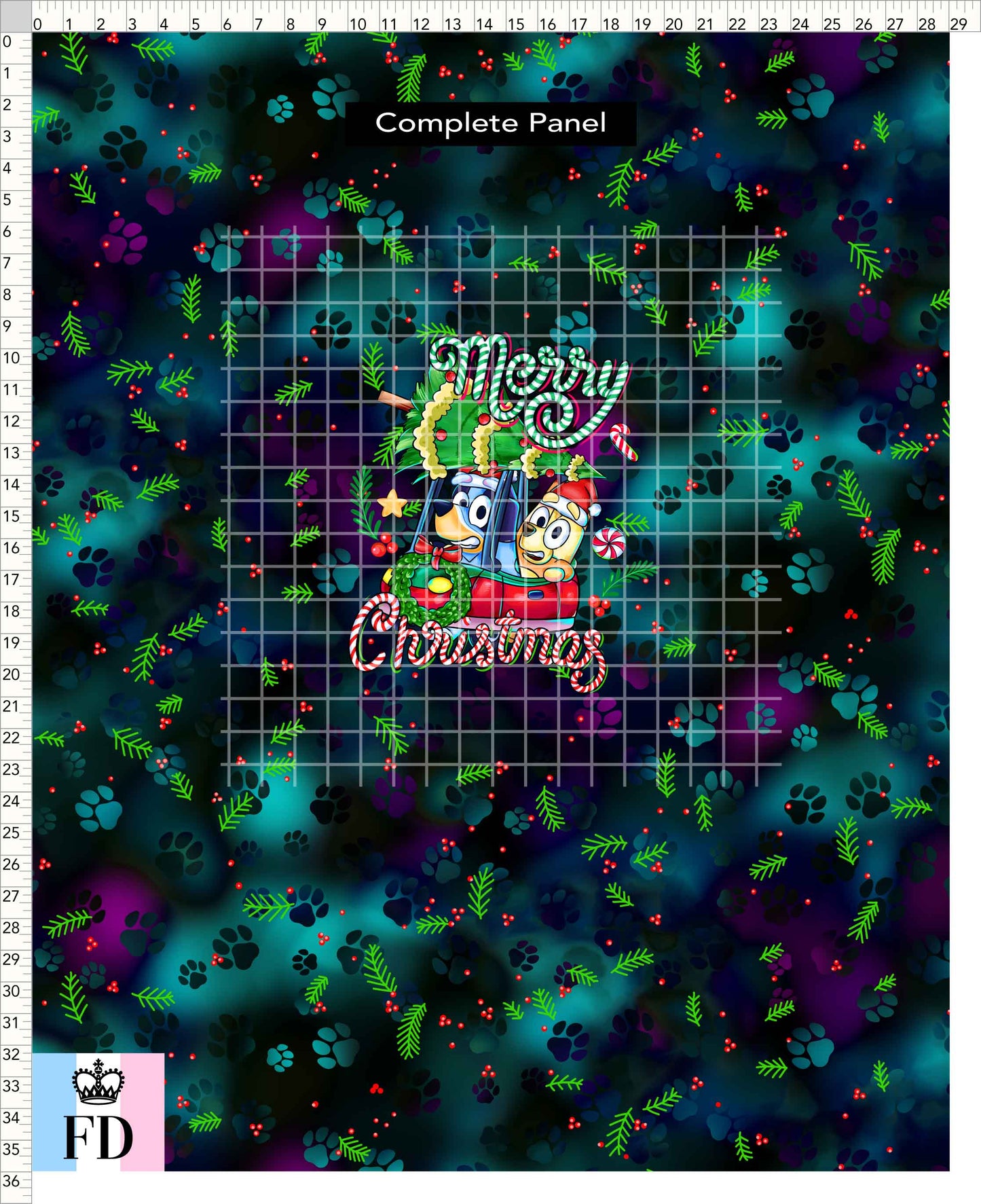 PREORDER - Christmas Wackadoo! - Panel - Merry Car - Mistletoe Dark - CHILD or ADULT