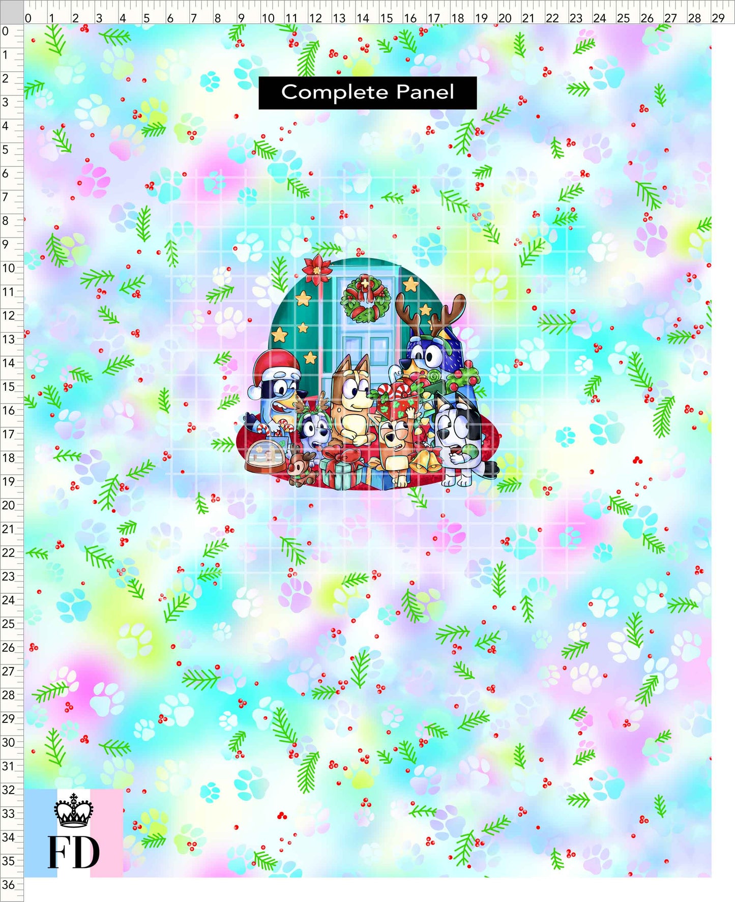 PREORDER - Christmas Wackadoo! - Panel - Party - Mistletoe Pastel - CHILD or ADULT