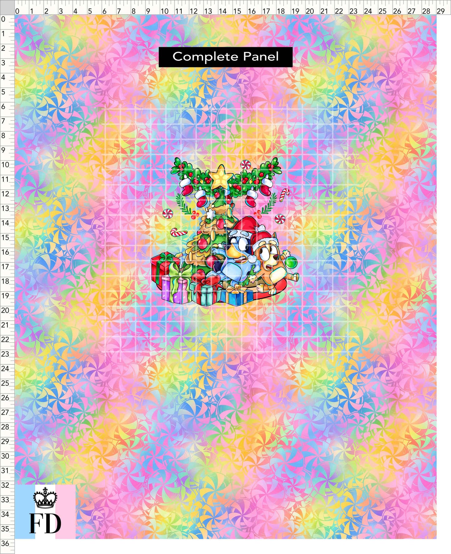 PREORDER - Christmas Wackadoo! - Panel - Tree - Candy Colorful - CHILD or ADULT
