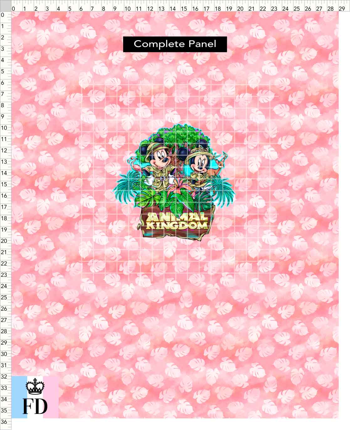 PREORDER - Safari Adventures - Panel - Mice AK - Leaves Rose - CHILD or ADULT