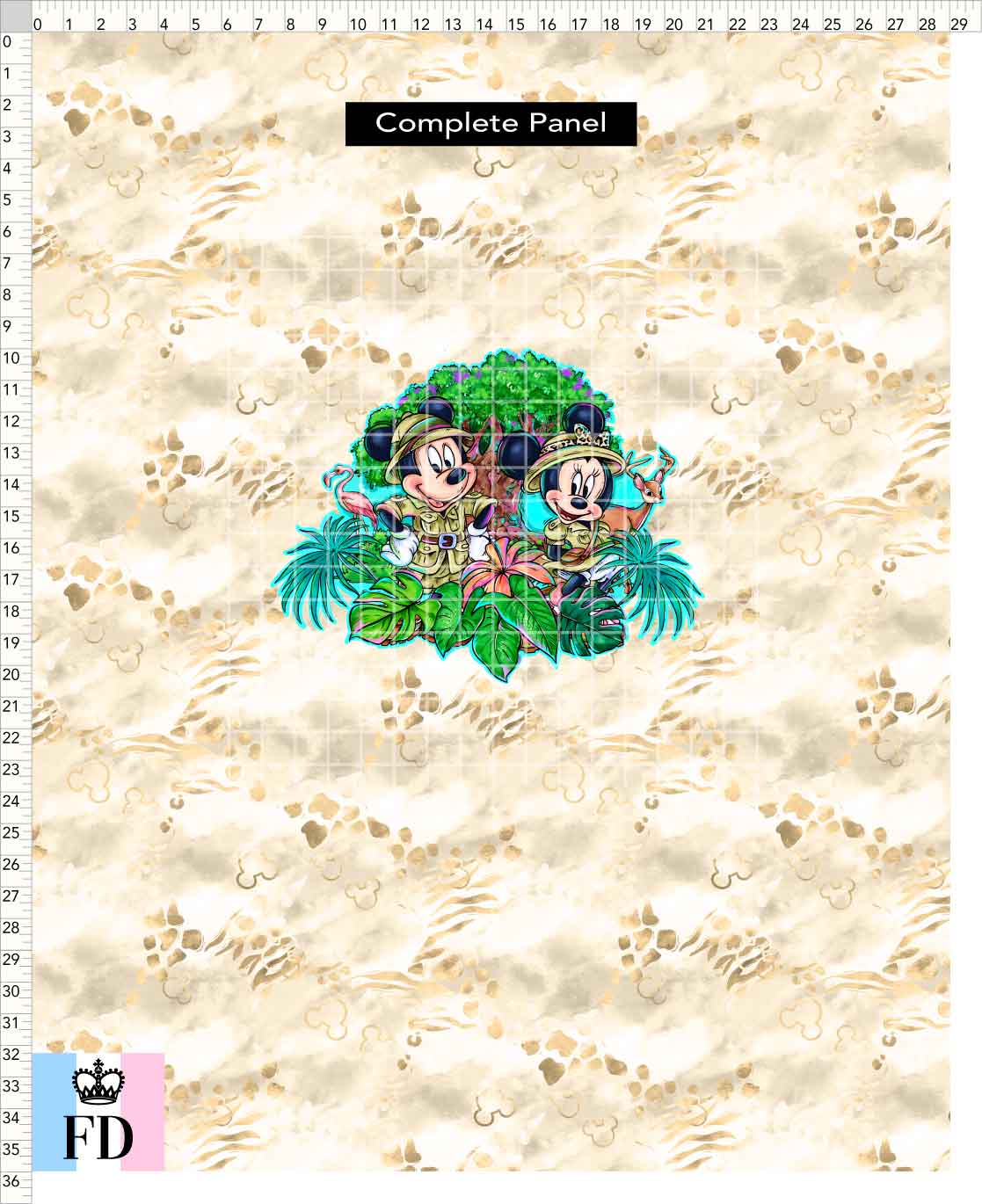 PREORDER - Safari Adventures - Panel - Safari Mice - Skin Sand - CHILD or ADULT