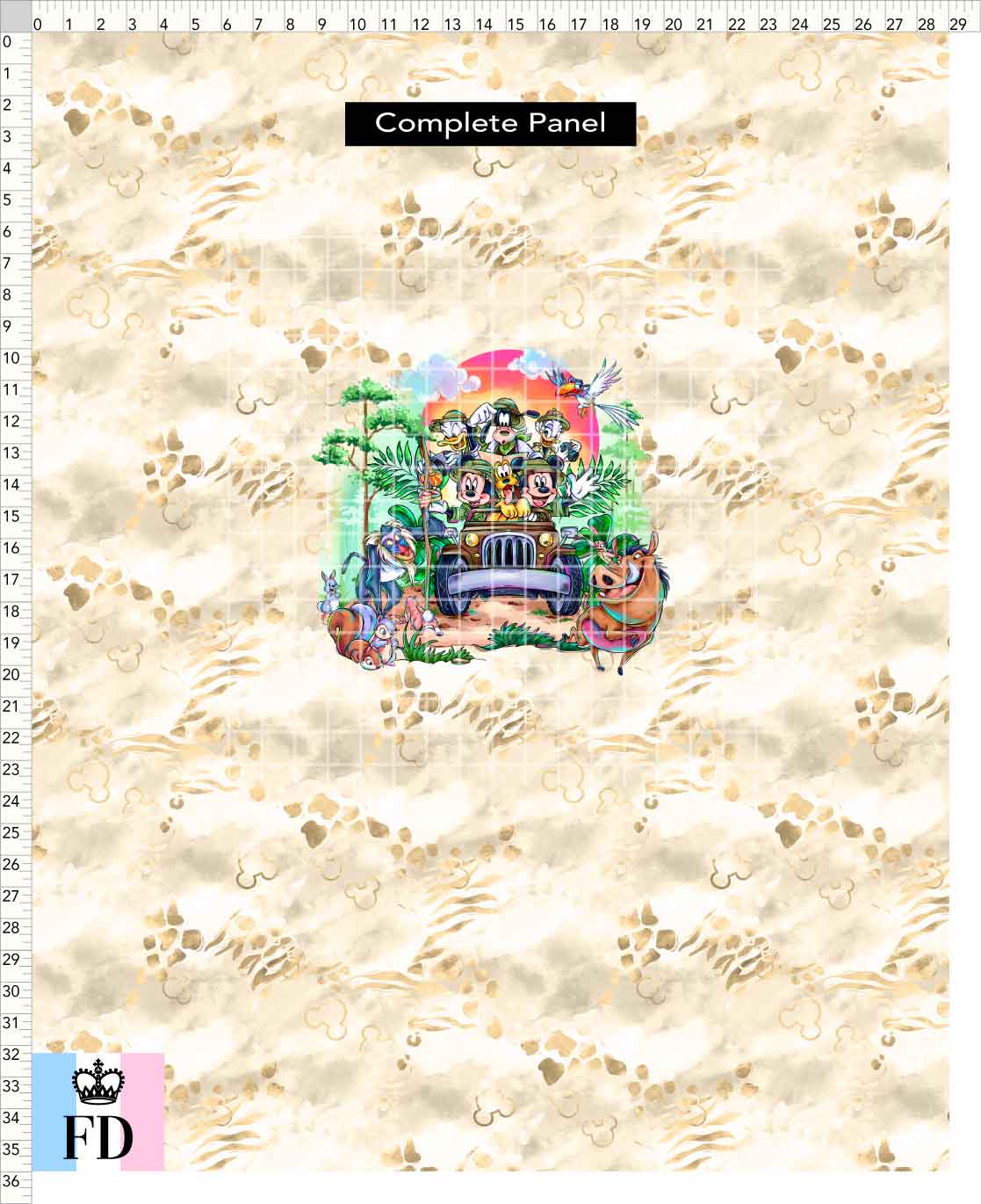 PREORDER - Safari Adventures - Panel - Safari Time - Skin Sand - CHILD or ADULT