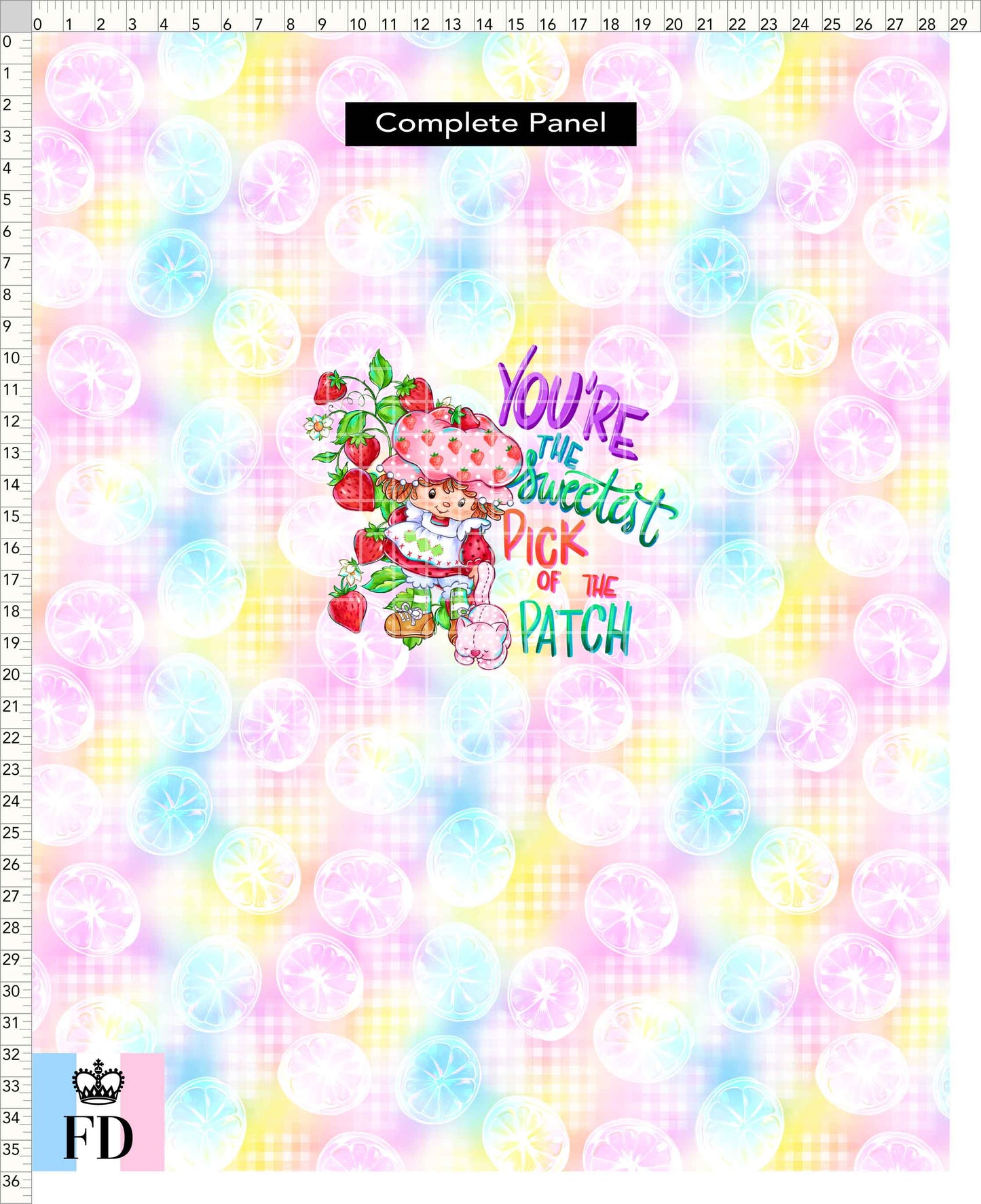 PREORDER - Short-Berry Friends - Panel - Sweetest Pick - Lemons Colorful - CHILD or ADULT
