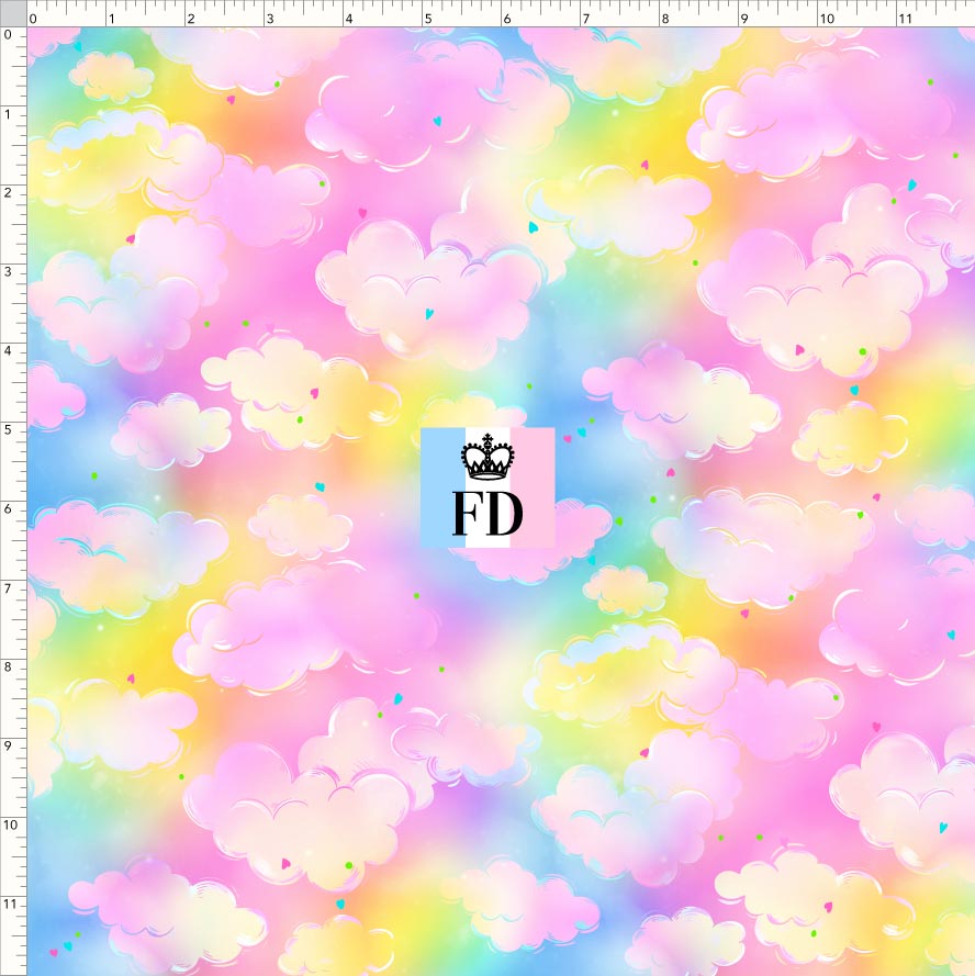 PREORDER - Rainbow Bears - Background - Clouds Rainbow