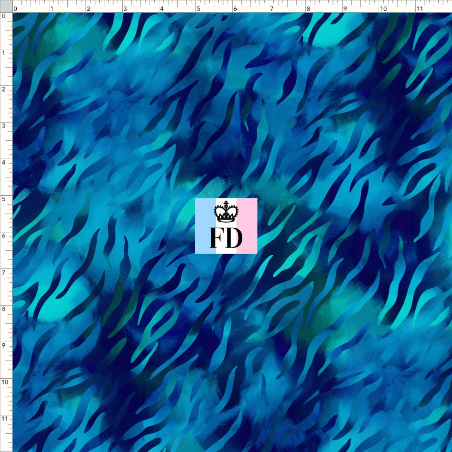 PREORDER - Safari Adventures - Background - Zebra Blue