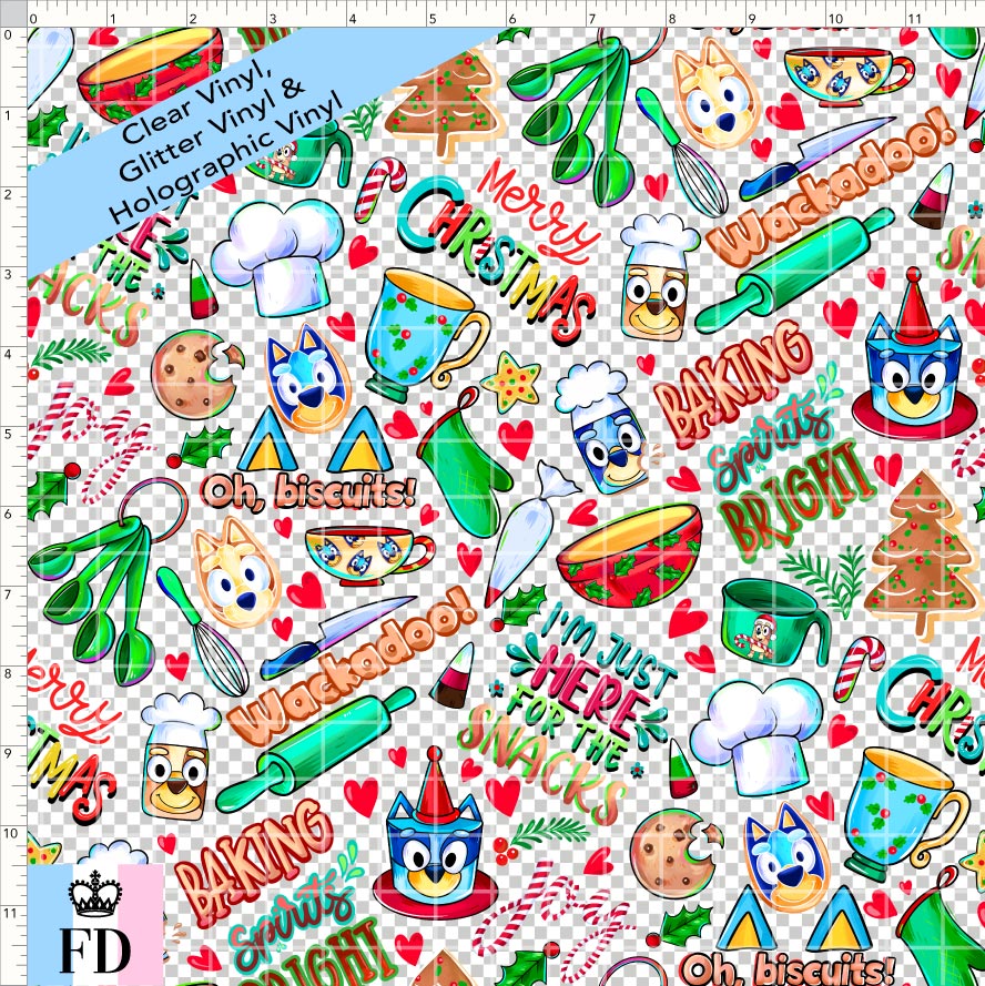 PREORDER - Christmas Wackadoo! - Baking Spirits - CLEAR & GLITTER VINYL - REGULAR SCALE