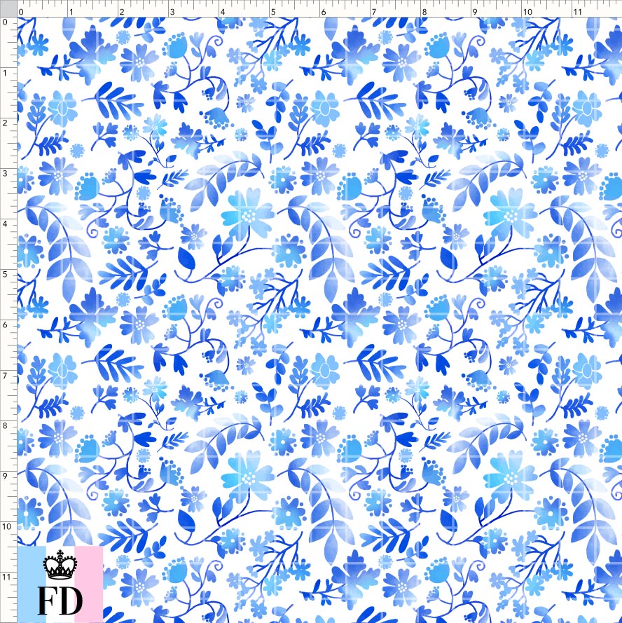 PREORDER - Flowers - Blue Ombré Waterflowers