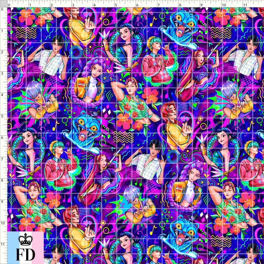 PREORDER - KPop Demon HuntrX - Characters - Blue Magenta - SMALL SCALE