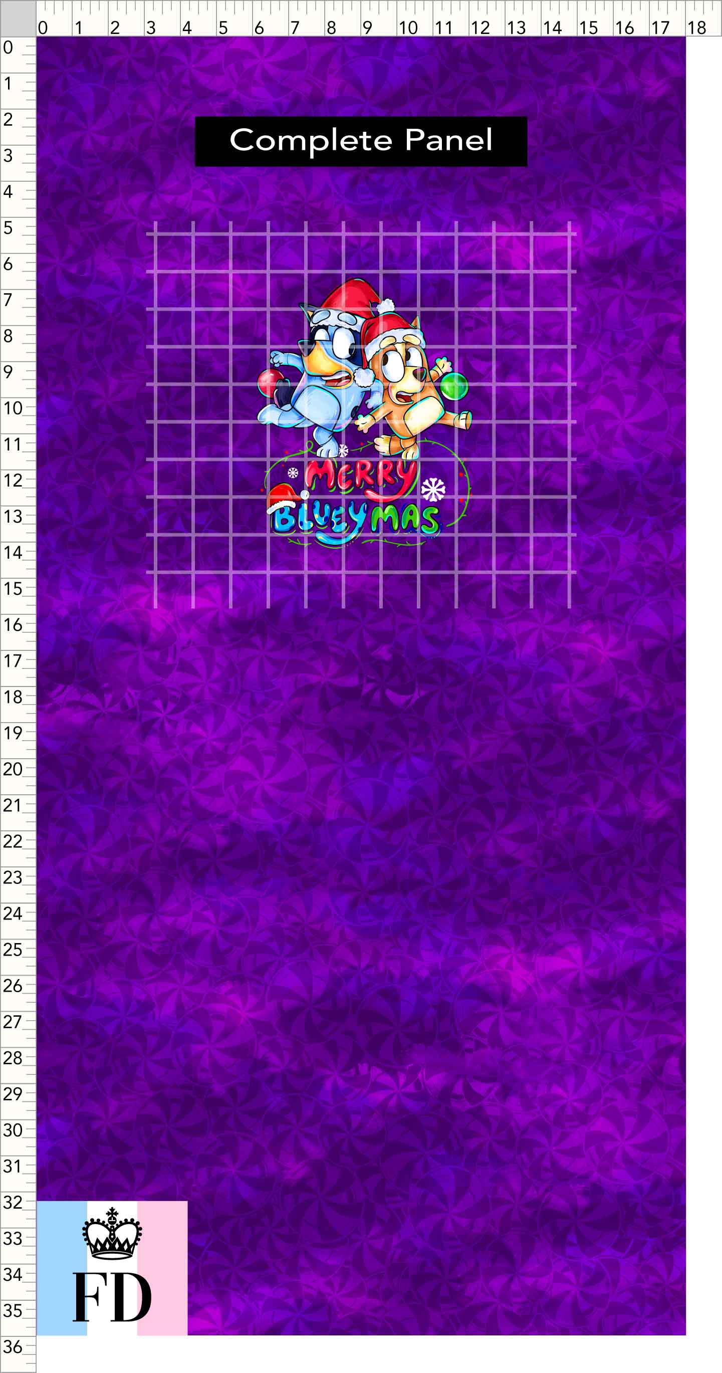 PREORDER - Christmas Wackadoo! - Panel - Blueymas - Candy Purple - CHILD or ADULT