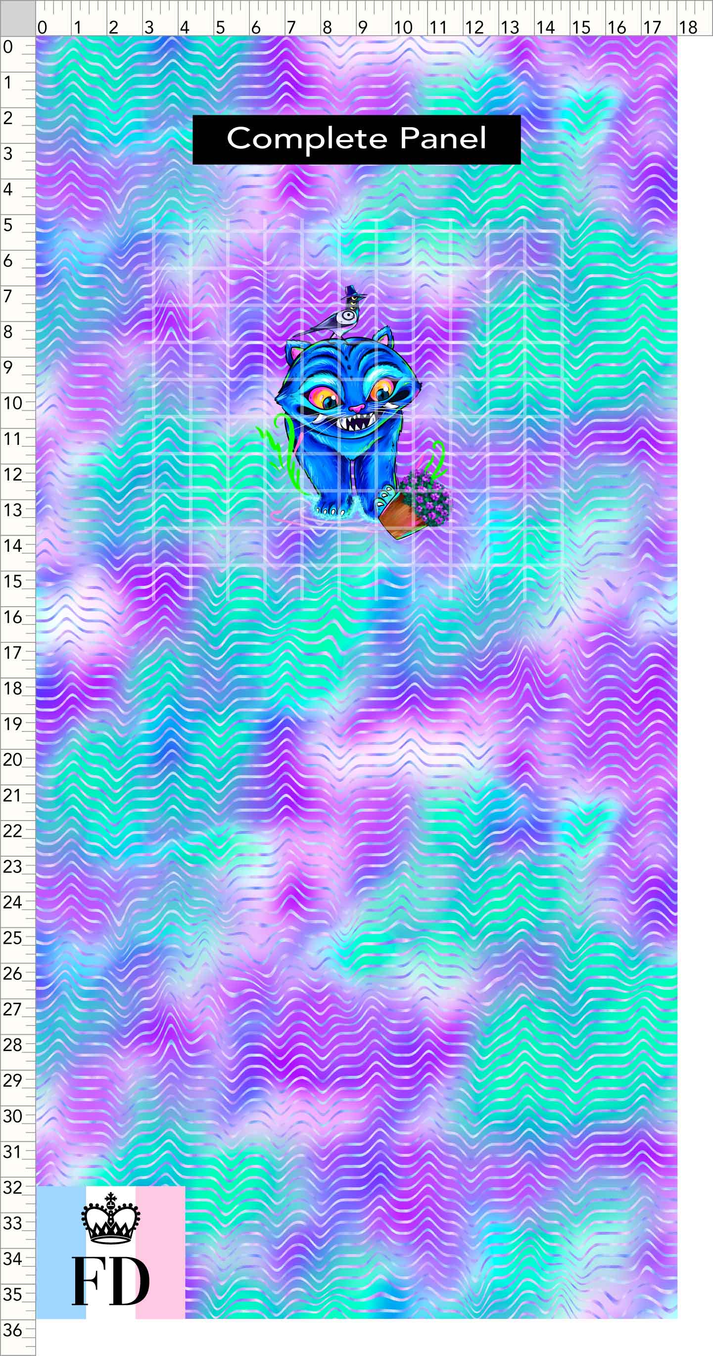 PREORDER - KPop Demon HuntrX - Panel - Derb - Aqua Lilac Waves - CHILD