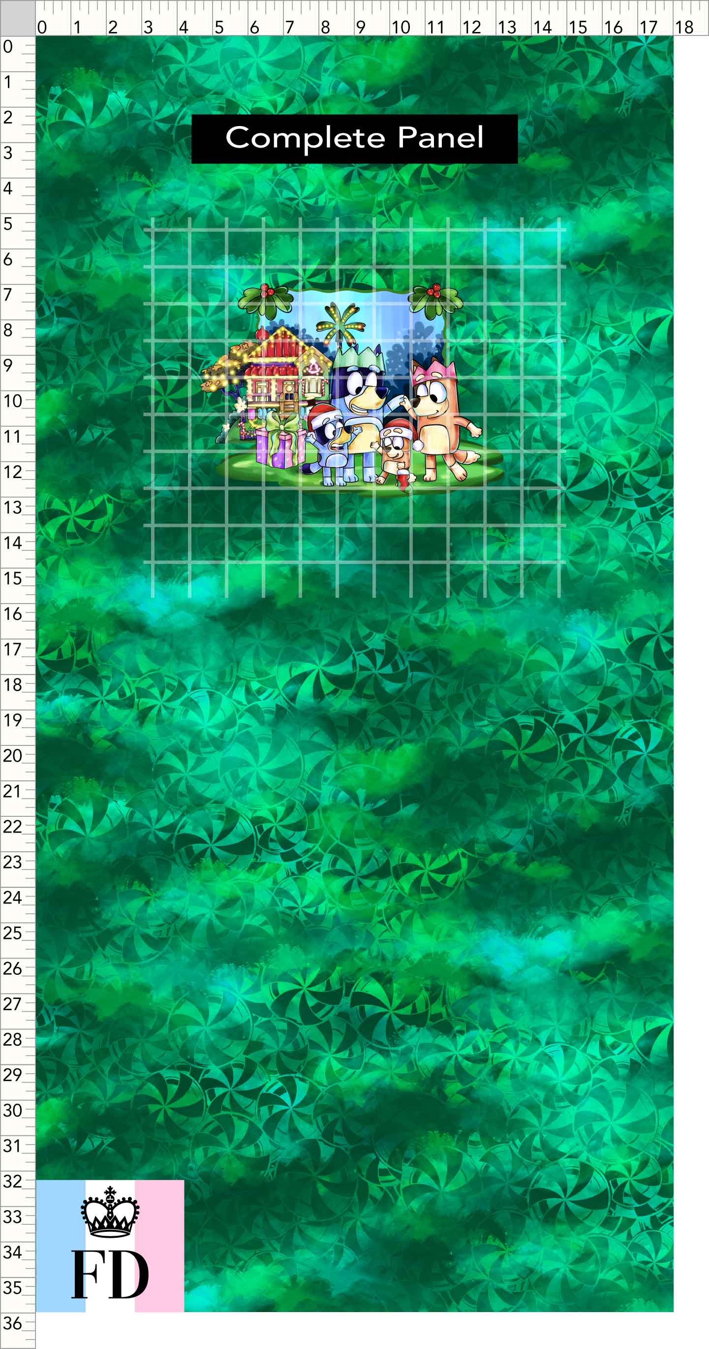 PREORDER - Christmas Wackadoo! - Panel - Family - Candy Green - CHILD or ADULT