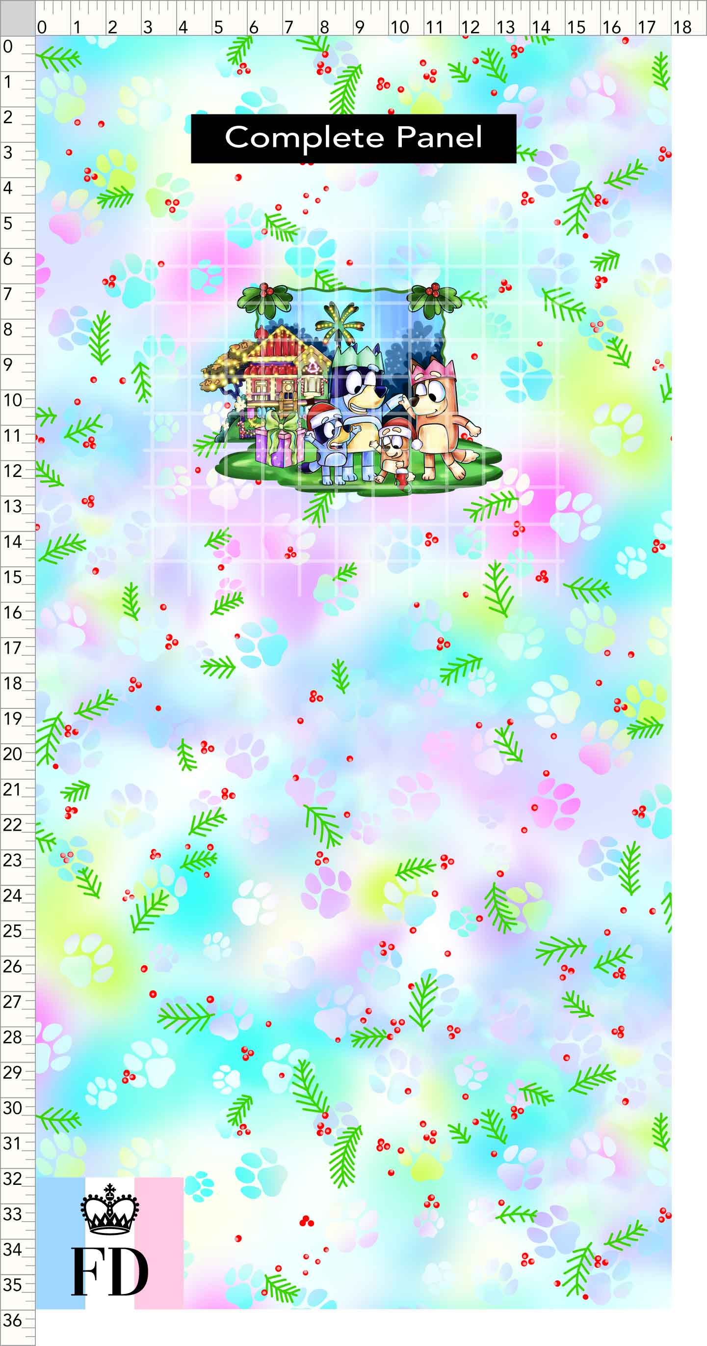 PREORDER - Christmas Wackadoo! - Panel - Family - Mistletoe Pastel - CHILD or ADULT