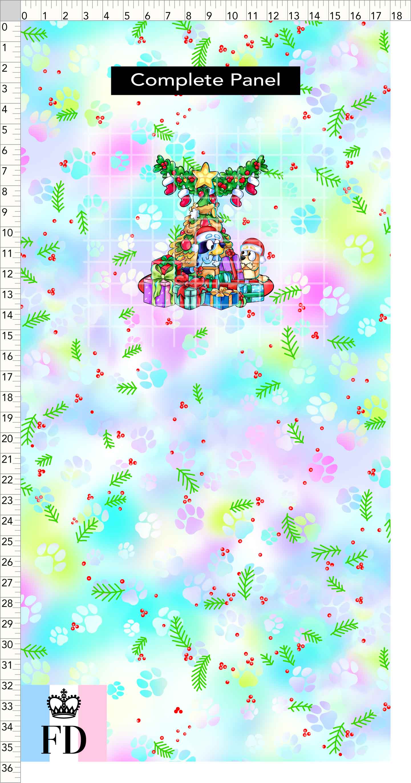 PREORDER - Christmas Wackadoo! - Panel - Gifts - Mistletoe Pastel - CHILD or ADULT