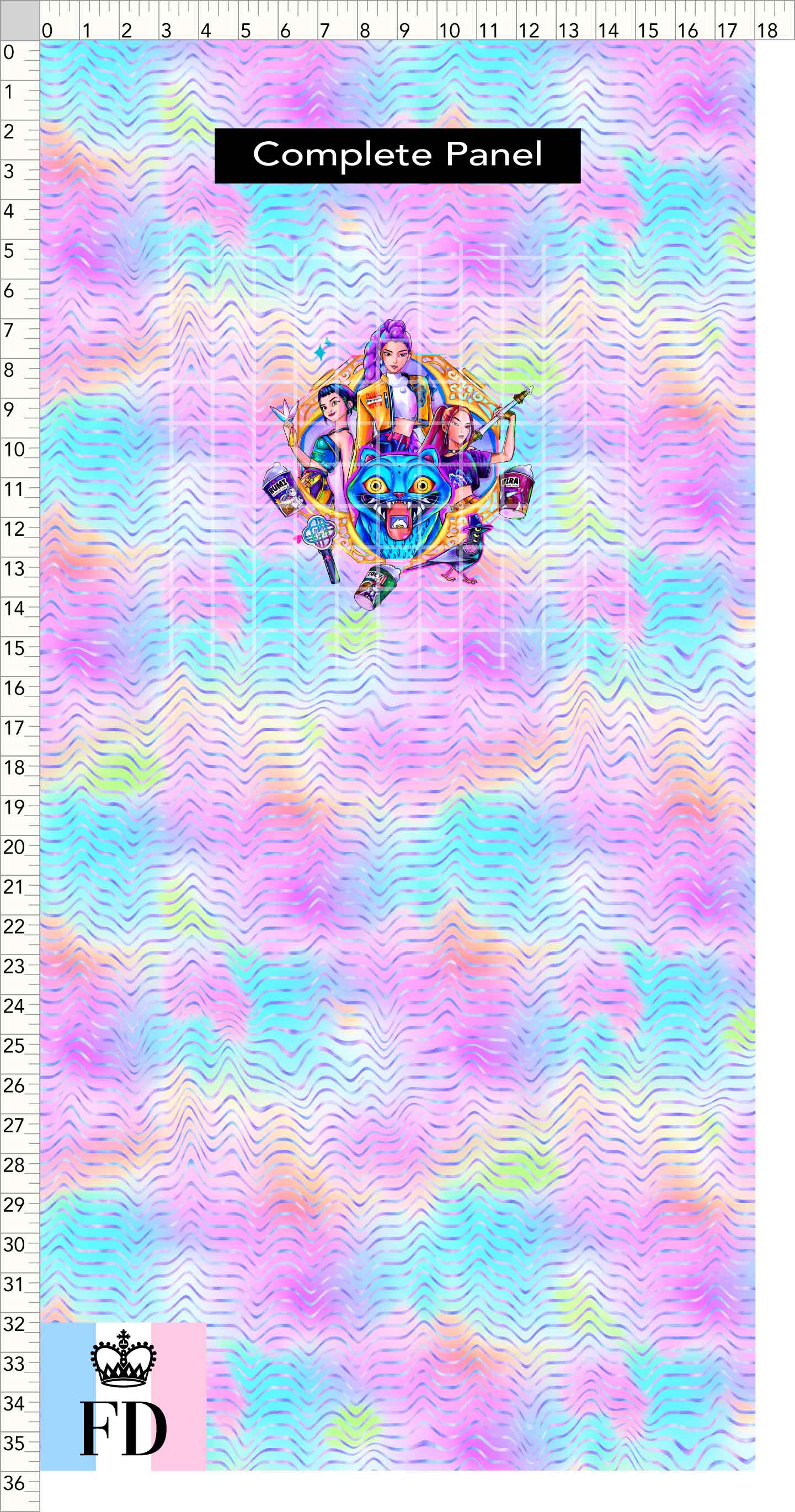 PREORDER - KPop Demon HuntrX - Panel - HunterX - Pastel Waves - CHILD