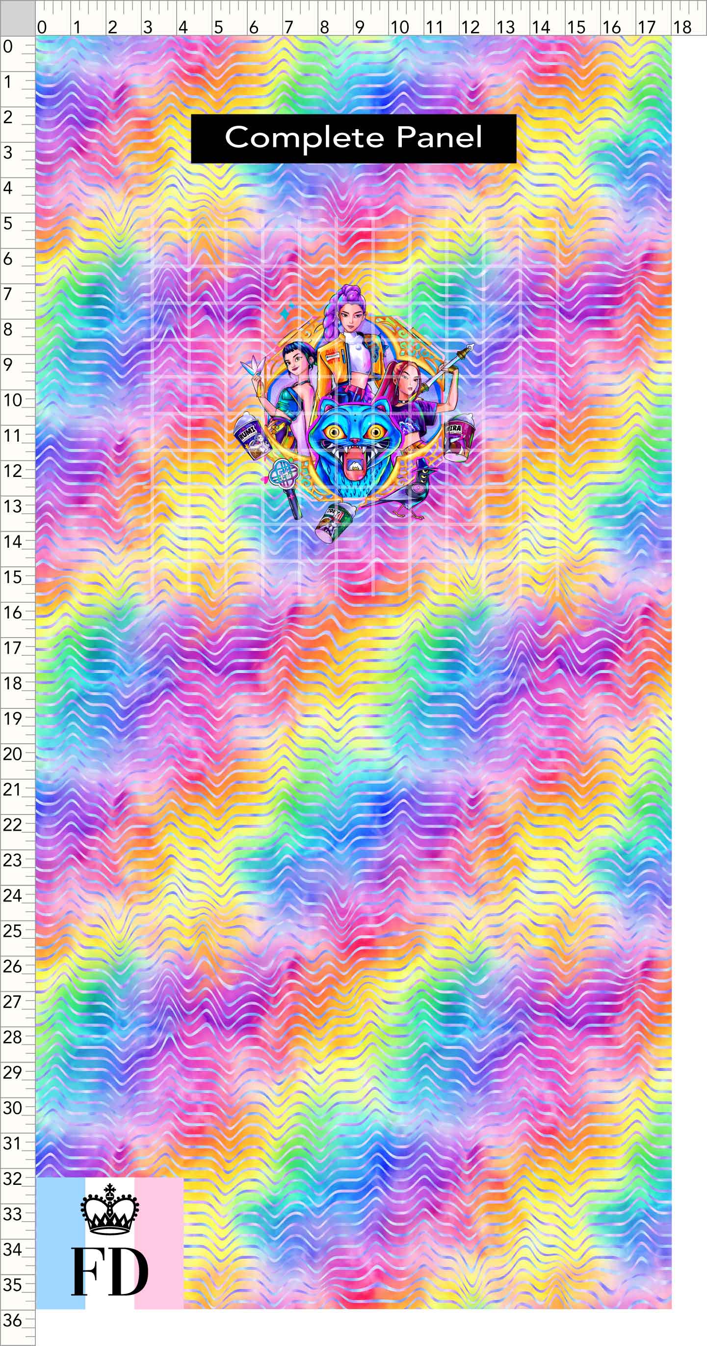PREORDER - KPop Demon HuntrX - Panel - HunterX - Rainbow Waves - CHILD