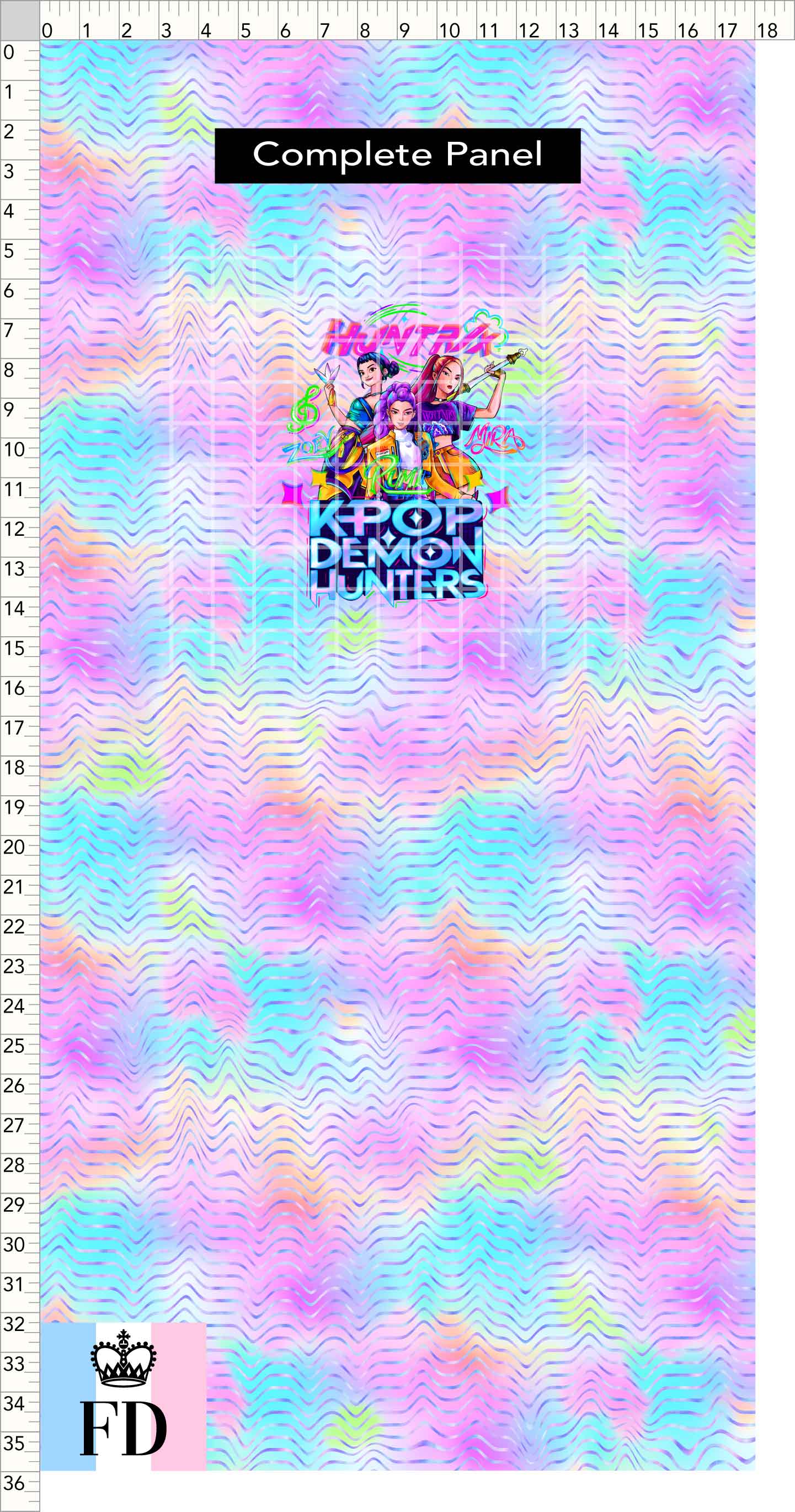PREORDER - KPop Demon HuntrX - Panel - KPop DH - Pastel Waves - CHILD