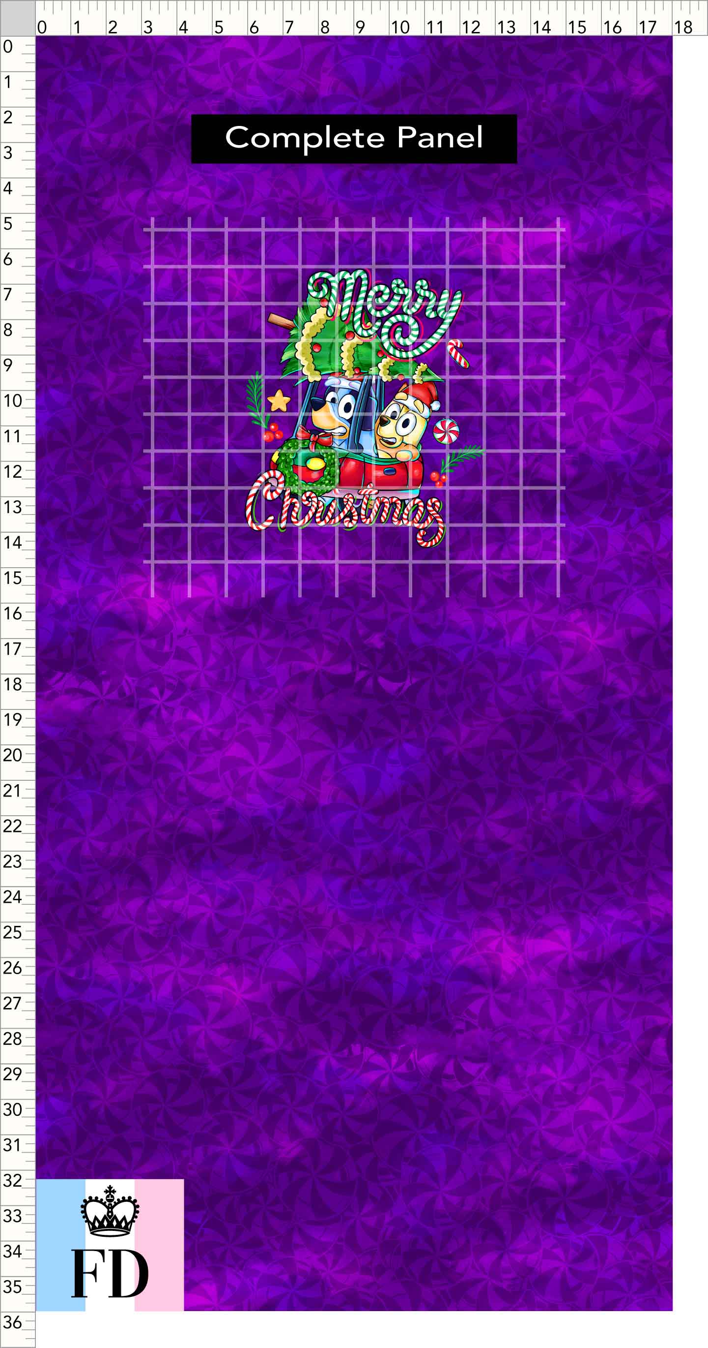 PREORDER - Christmas Wackadoo! - Panel - Merry Car - Candy Purple - CHILD or ADULT