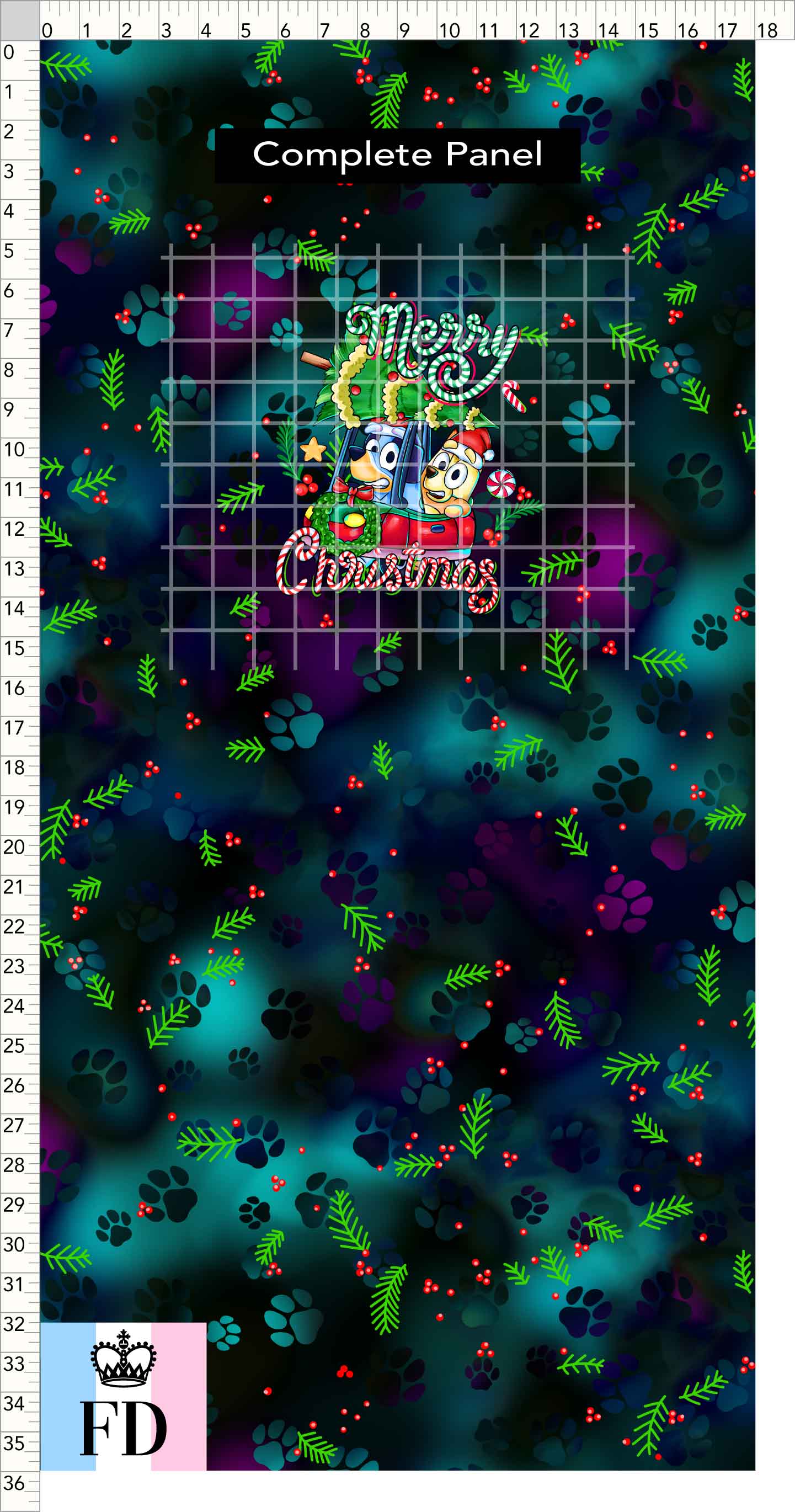 PREORDER - Christmas Wackadoo! - Panel - Merry Car - Mistletoe Dark - CHILD or ADULT