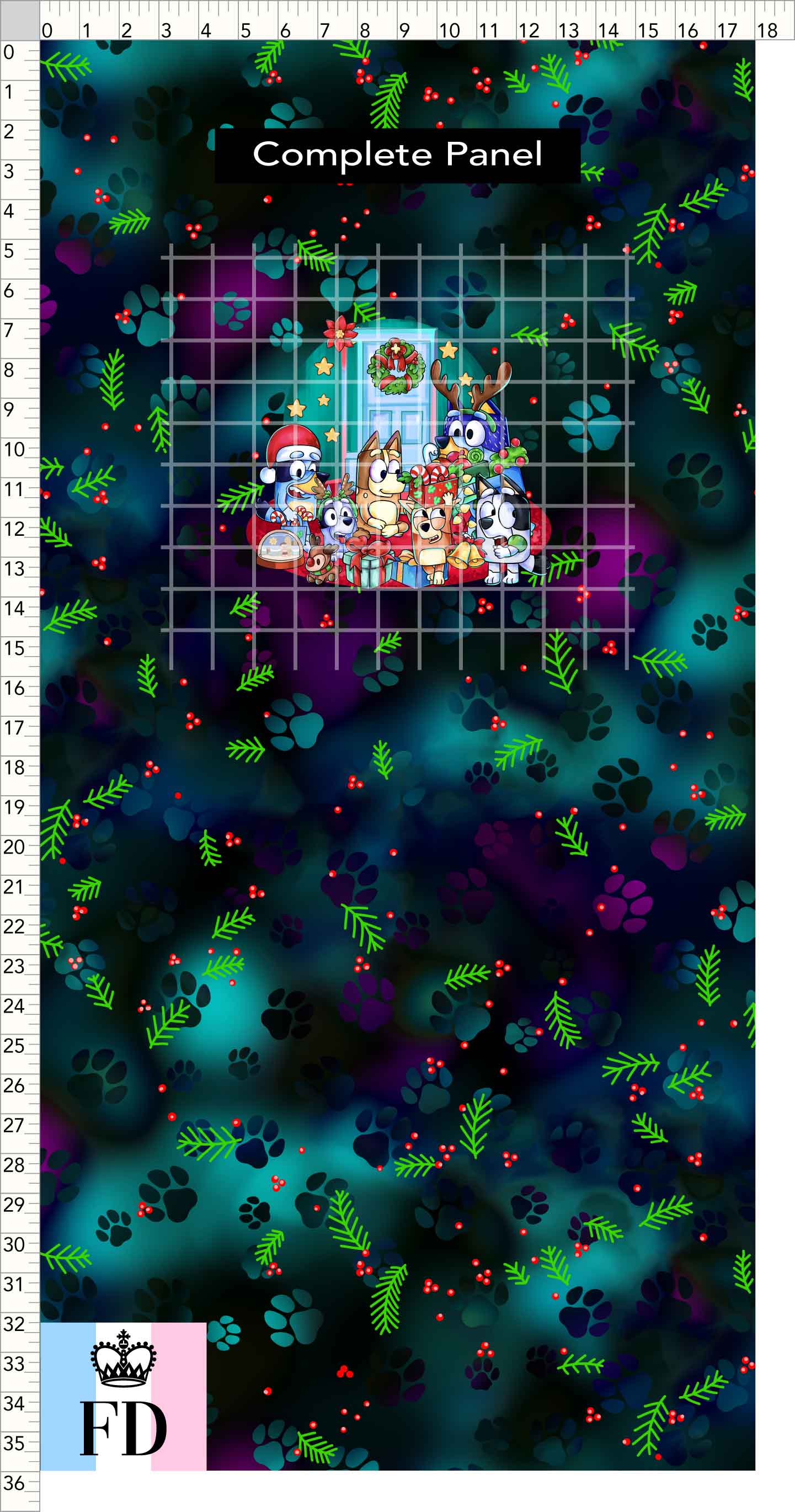 PREORDER - Christmas Wackadoo! - Panel - Party - Mistletoe Dark - CHILD or ADULT