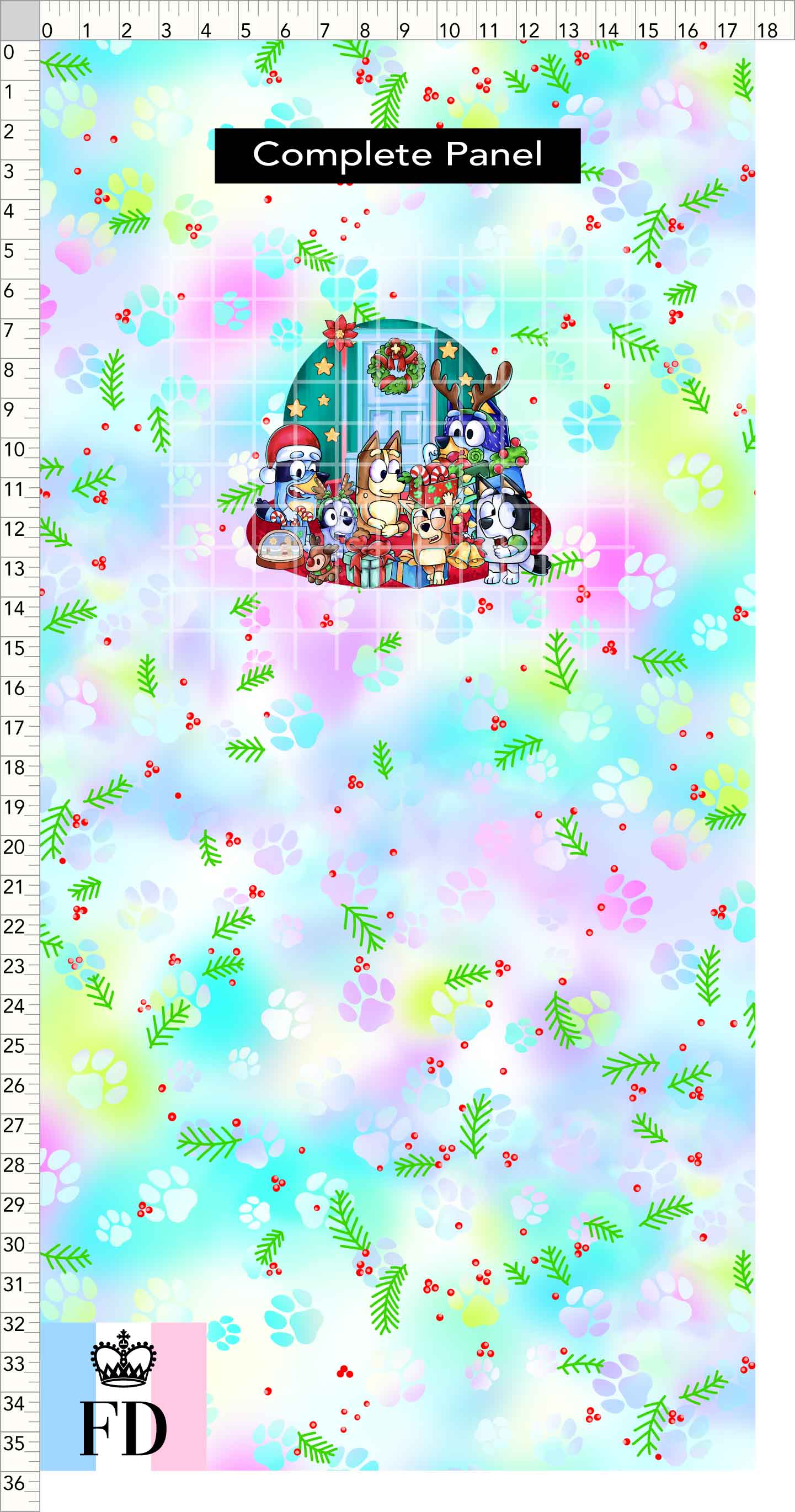 PREORDER - Christmas Wackadoo! - Panel - Party - Mistletoe Pastel - CHILD or ADULT