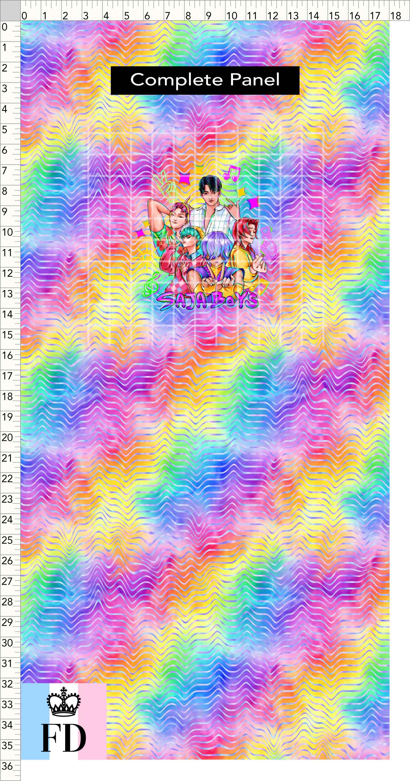 PREORDER - KPop Demon HuntrX - Panel - Saja - Rainbow Waves - CHILD