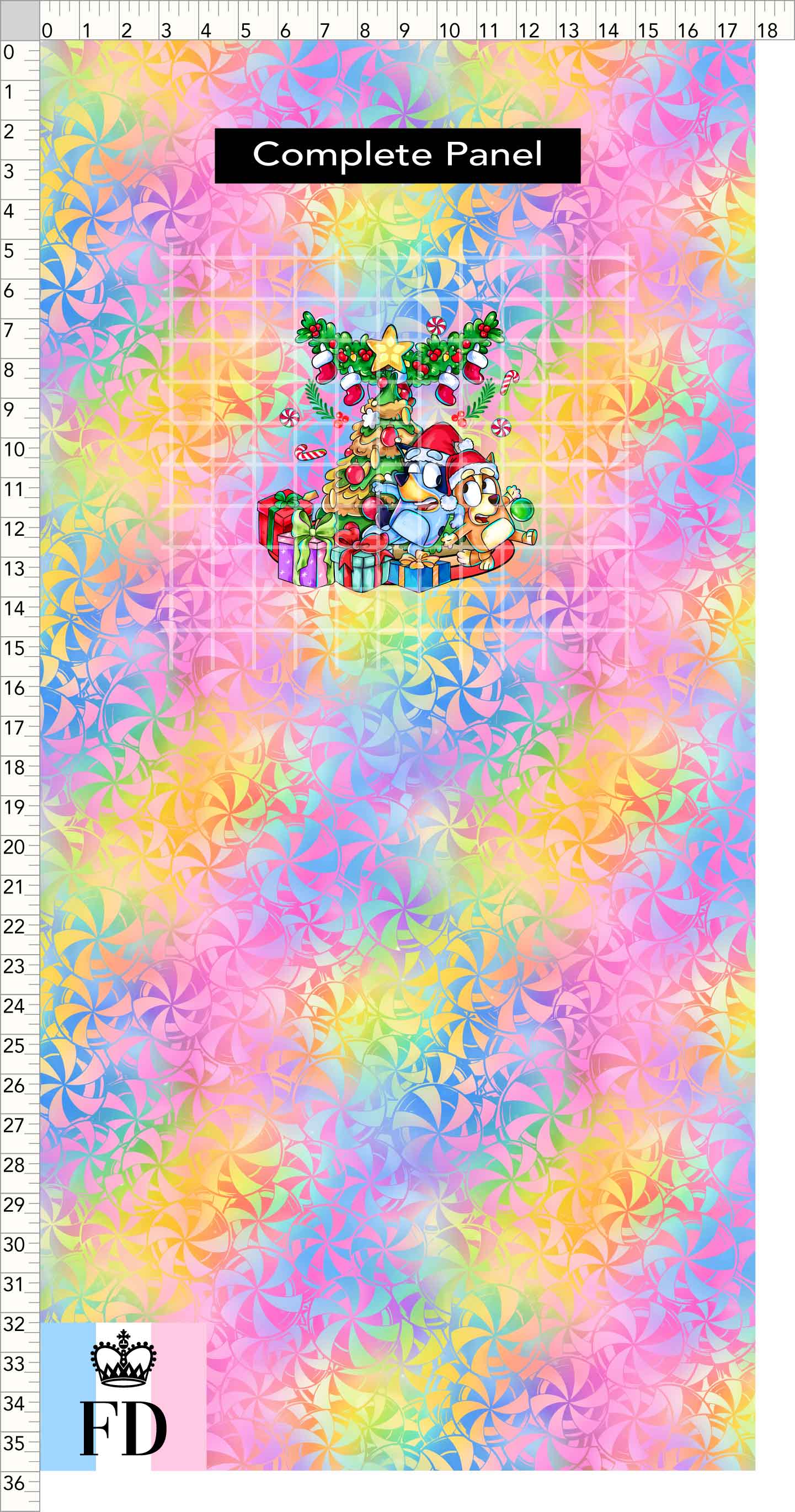 PREORDER - Christmas Wackadoo! - Panel - Tree - Candy Colorful - CHILD or ADULT
