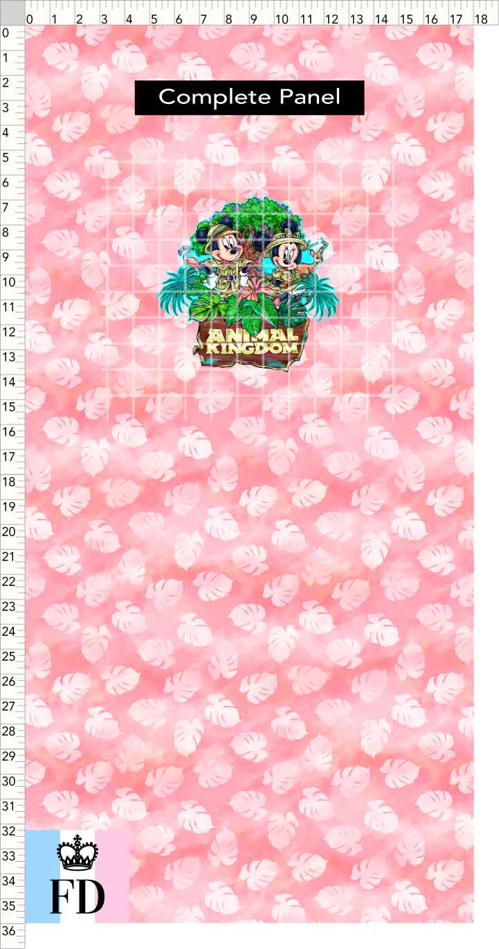 PREORDER - Safari Adventures - Panel - Mice AK - Leaves Rose - CHILD or ADULT