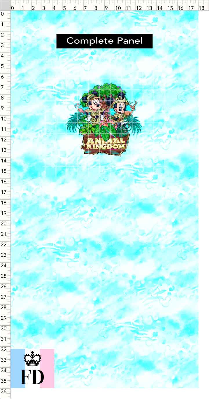 PREORDER - Safari Adventures - Panel - Mice AK - Skin Turquoise - CHILD or ADULT