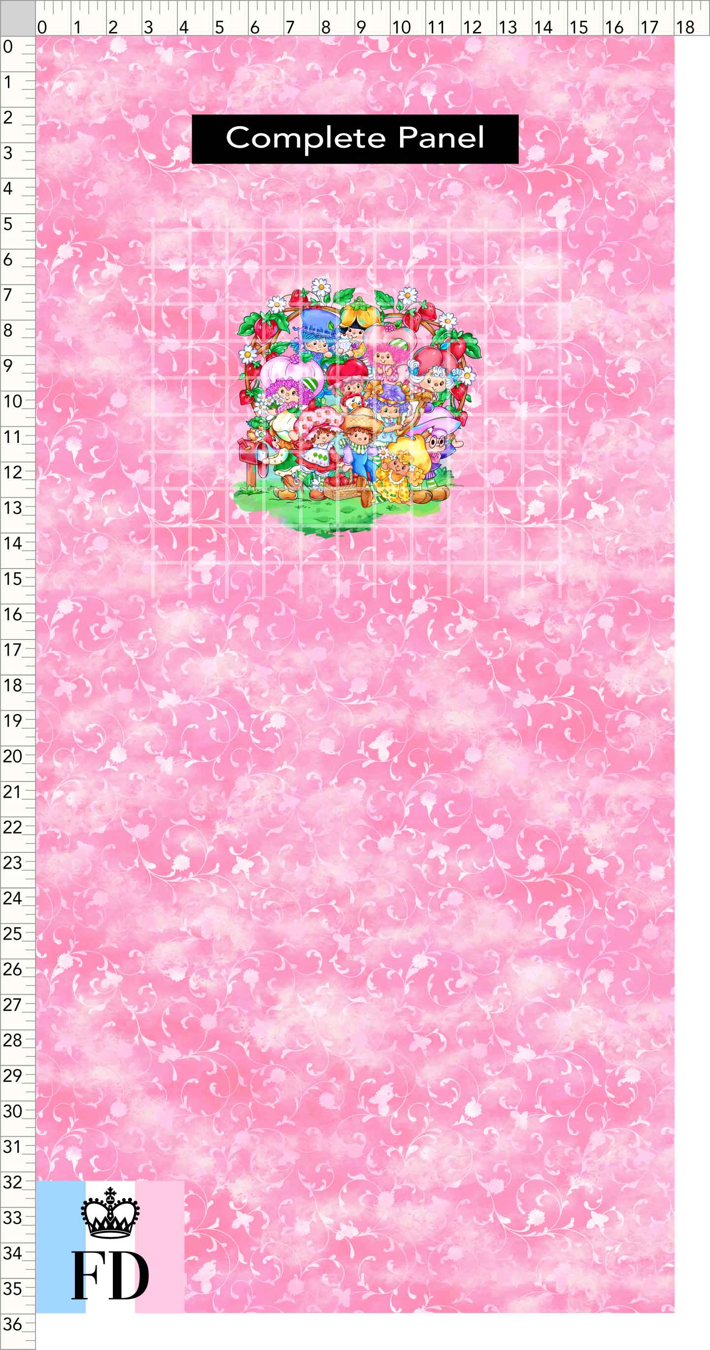 PREORDER - Short-Berry Friends - Panel - Short-Berry Friends - Foliage Pink - CHILD or ADULT