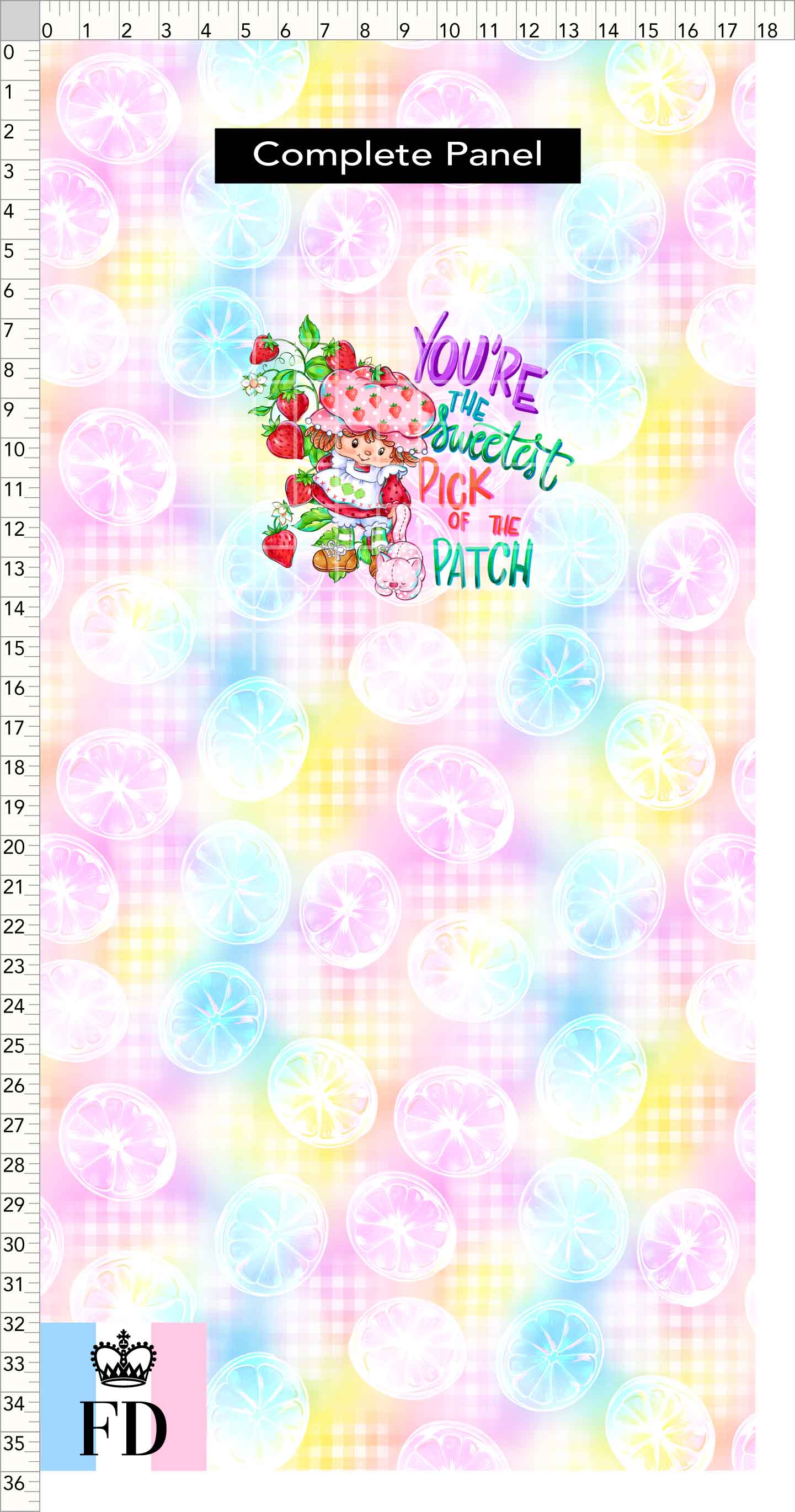 PREORDER - Short-Berry Friends - Panel - Sweetest Pick - Lemons Colorful - CHILD or ADULT