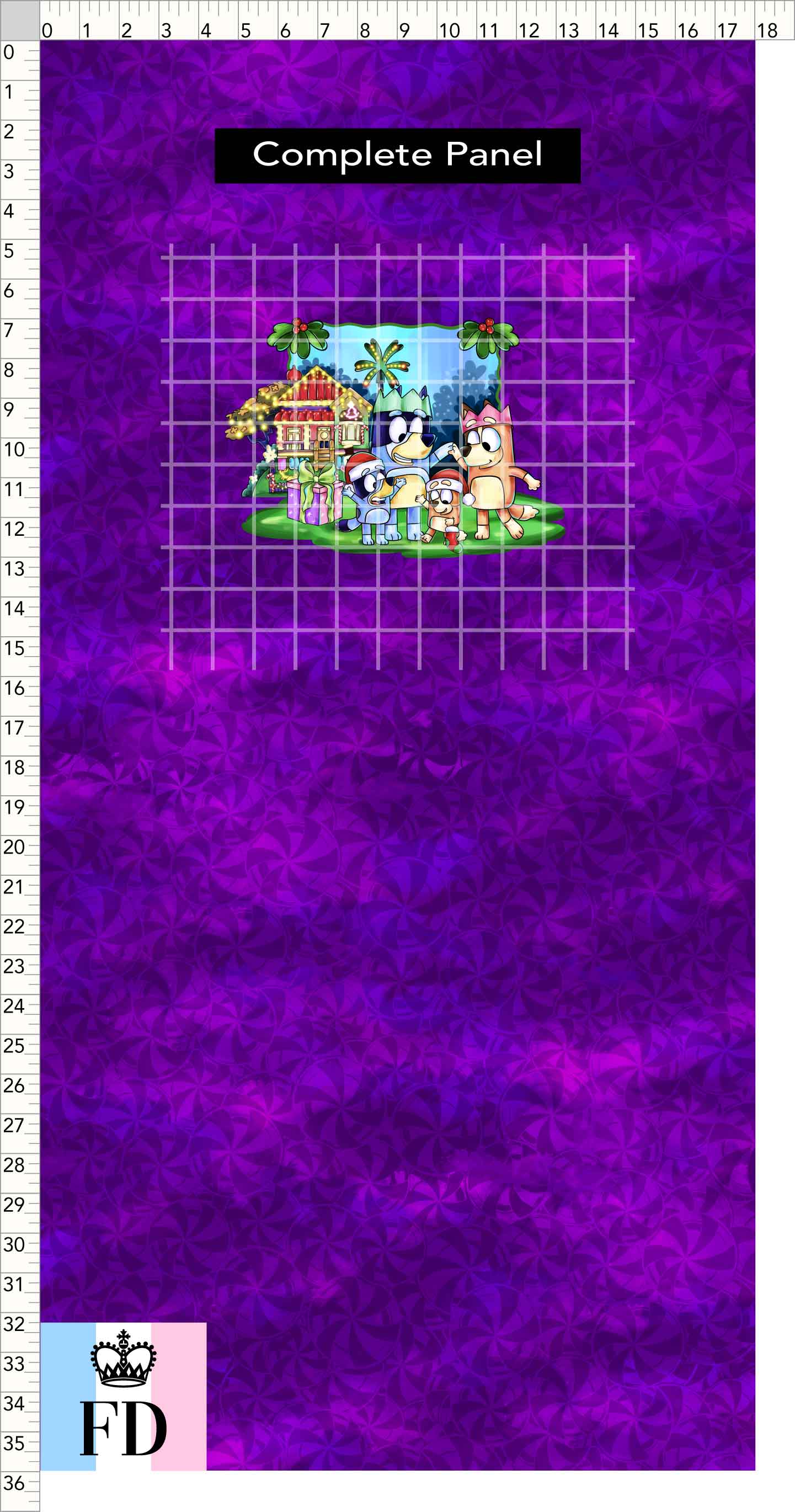 PREORDER - Christmas Wackadoo! - Panel - Family - Candy Purple - CHILD or ADULT