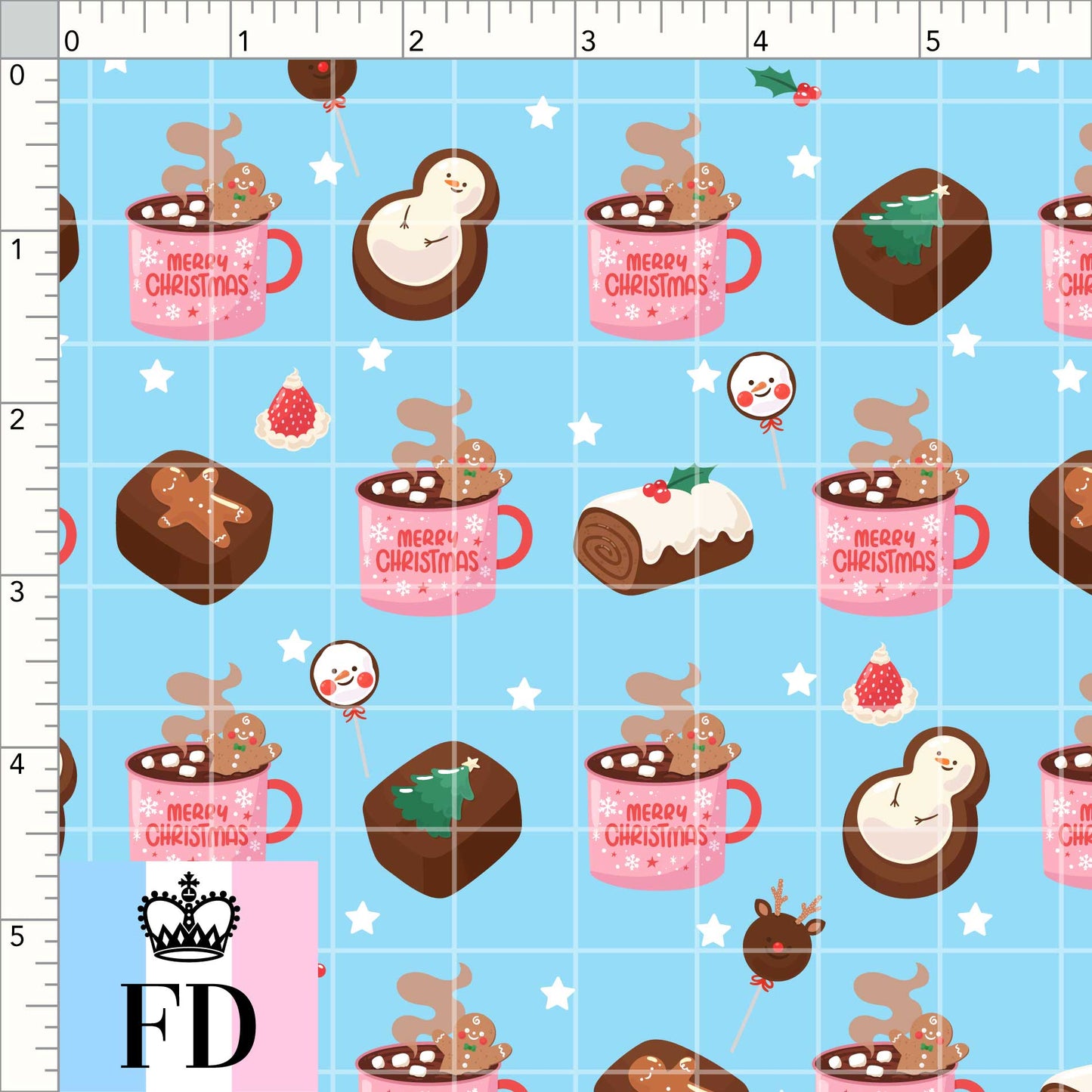 PREORDER - Food - Christmas Sweets - Light Blue