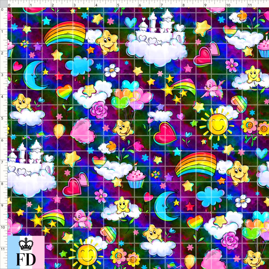 PREORDER - Rainbow Bears - Cute Sky - Dark - SMALL SCALE