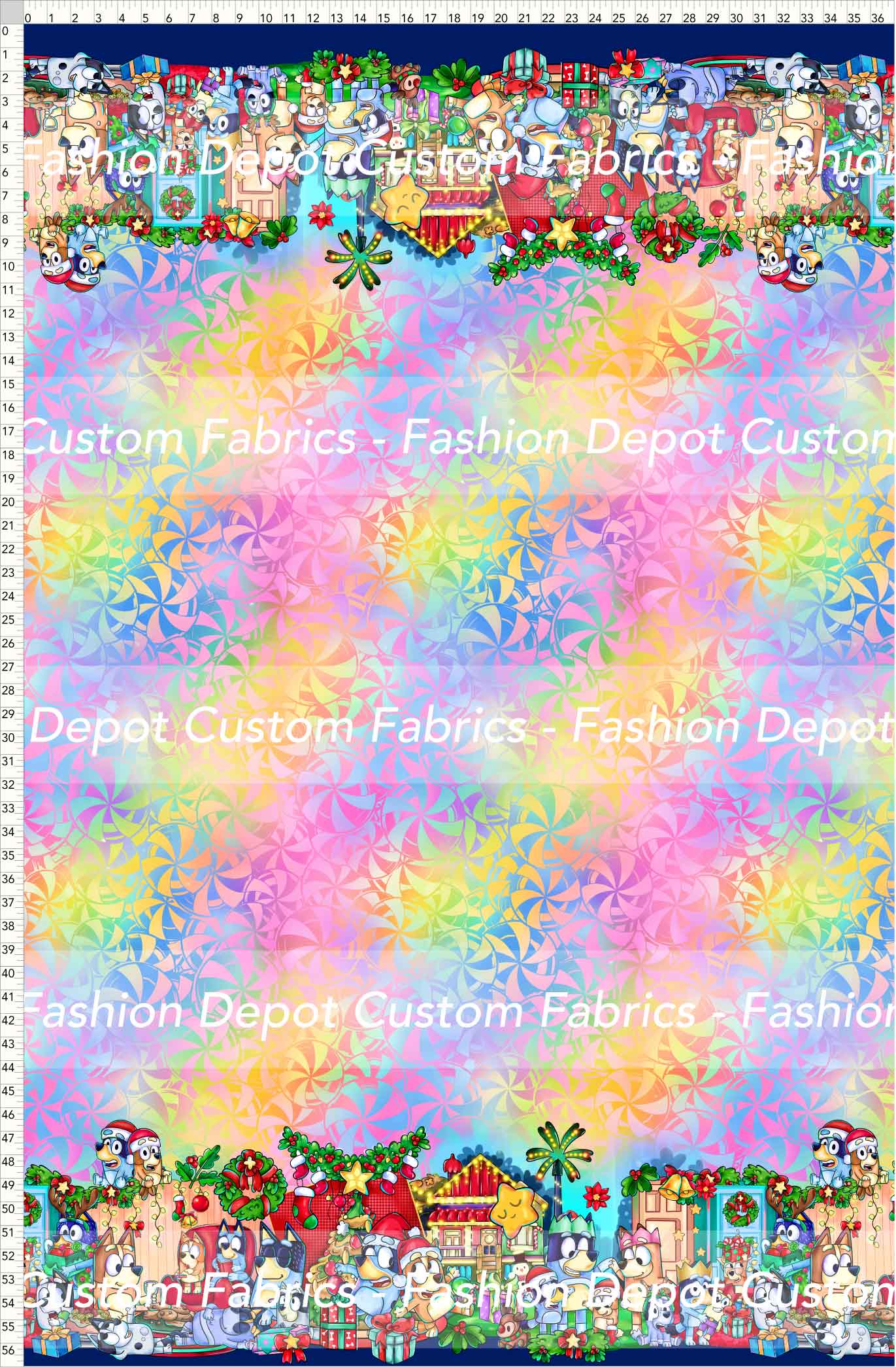 PREORDER - Christmas Wackadoo! - Double Border - Candy Colorful Background