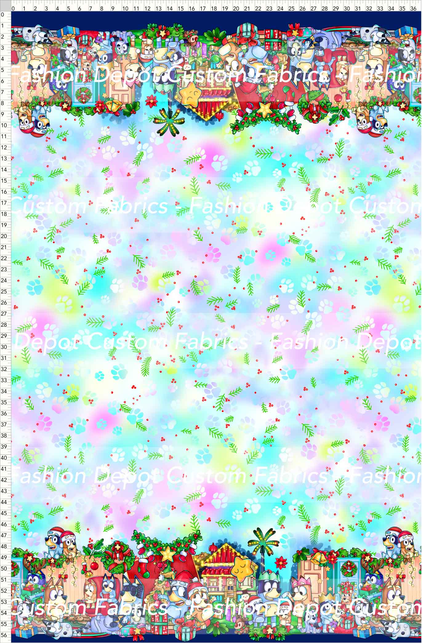 PREORDER - Christmas Wackadoo! - Double Border - Mistletoe Pastel Background