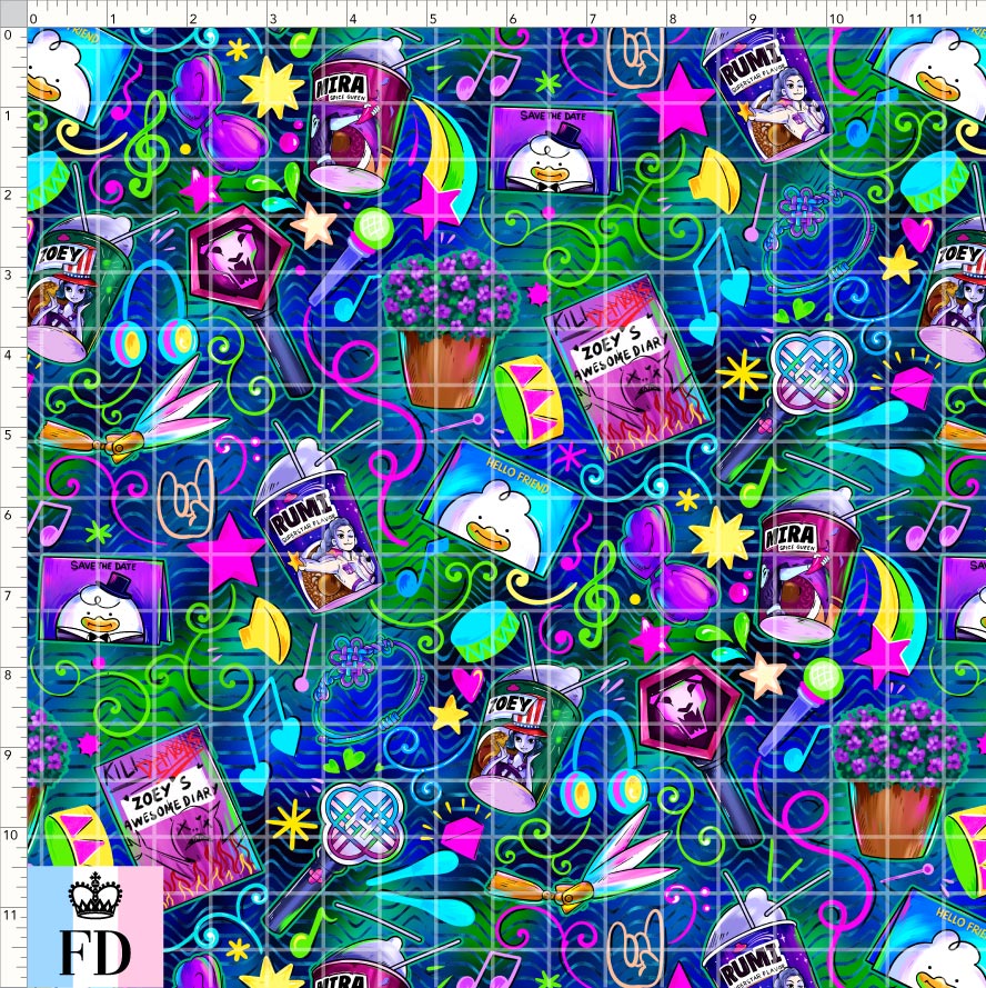 PREORDER - KPop Demon HuntrX - Elements - Blue Green - SMALL SCALE