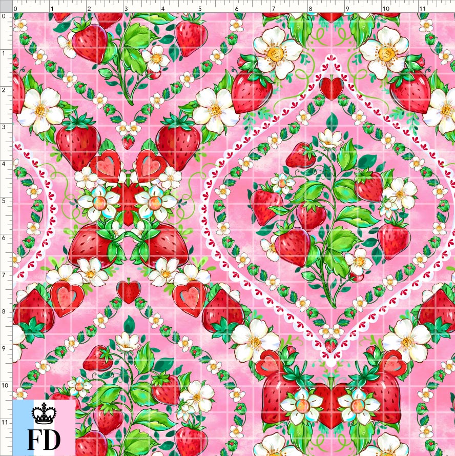 PREORDER - Short-Berry Friends - Fields - Pink - REGULAR SCALE