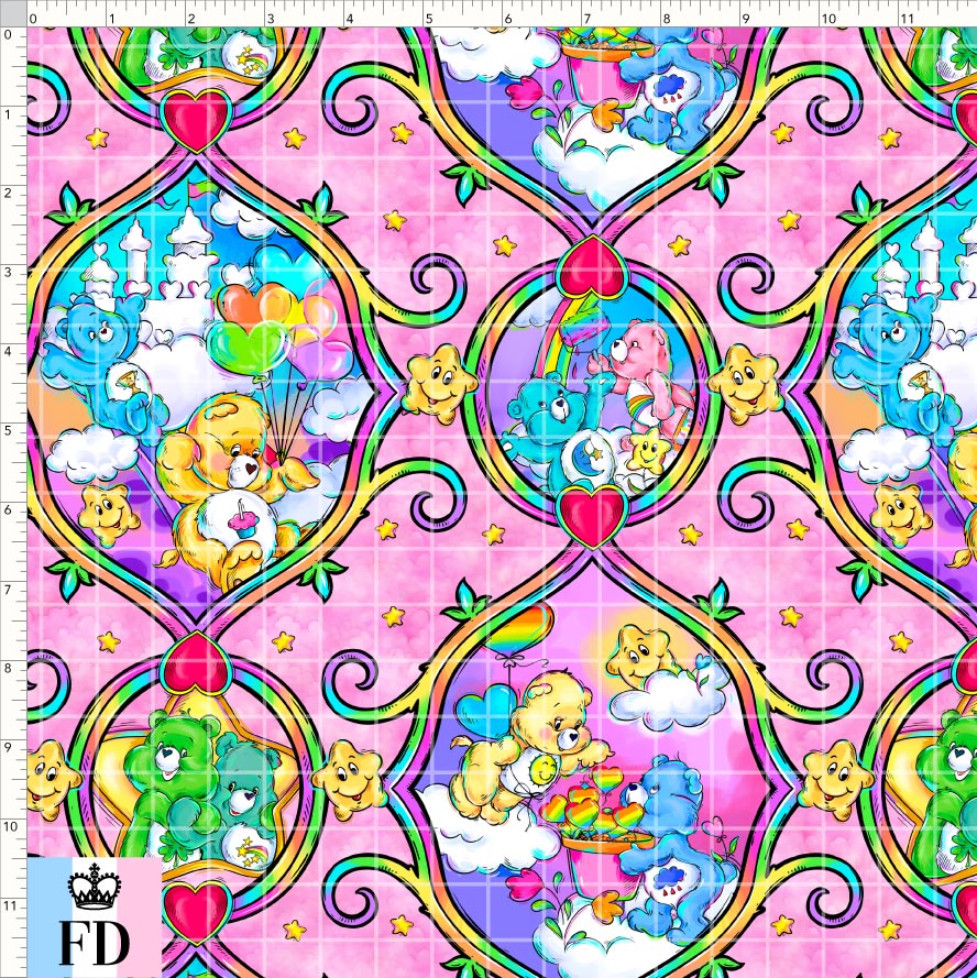 PREORDER - Rainbow Bears - Frames - Pink - REGULAR SCALE