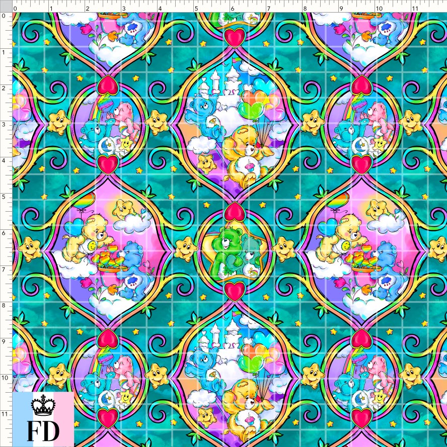 PREORDER - Rainbow Bears - Frames - Teal - SMALL SCALE