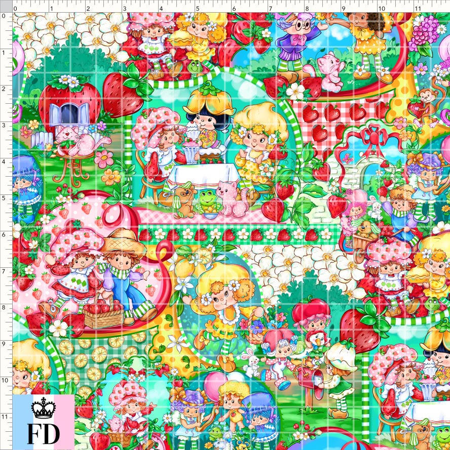 PREORDER - Short-Berry Friends - Fruity Friends - Green - REGULAR SCALE