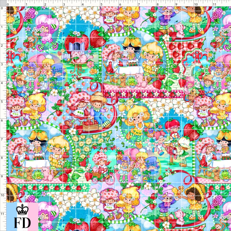 PREORDER - Short-Berry Friends - Fruity Friends - Light Blue - SMALL SCALE
