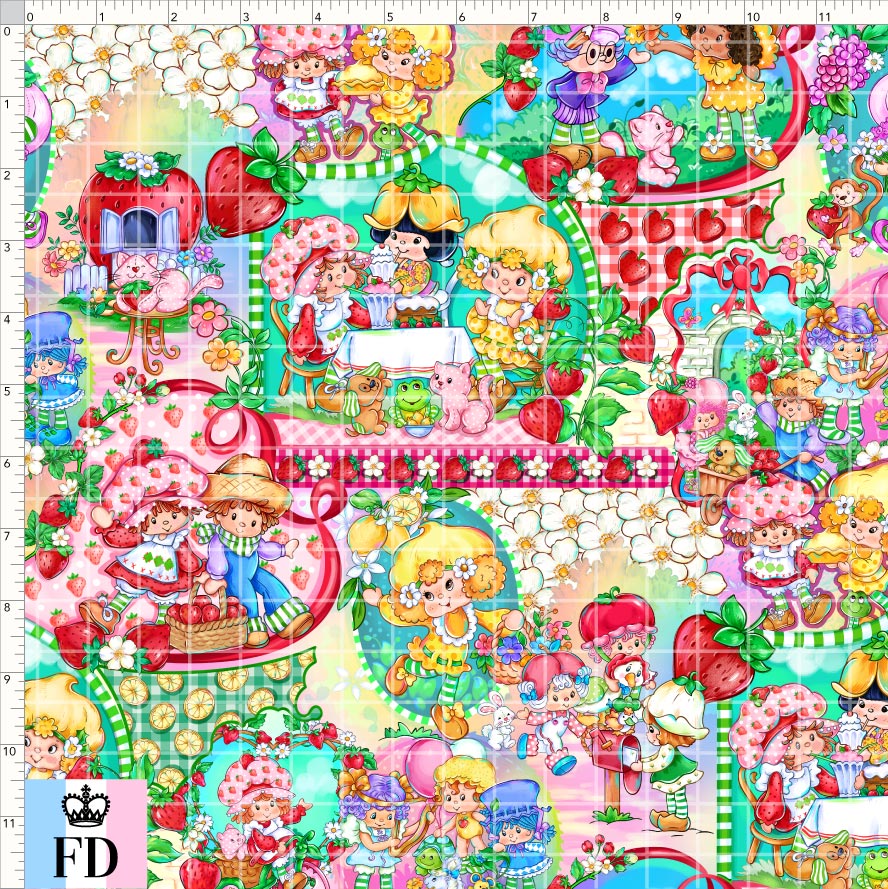 PREORDER - Short-Berry Friends - Fruity Friends - Rainbow - REGULAR SCALE